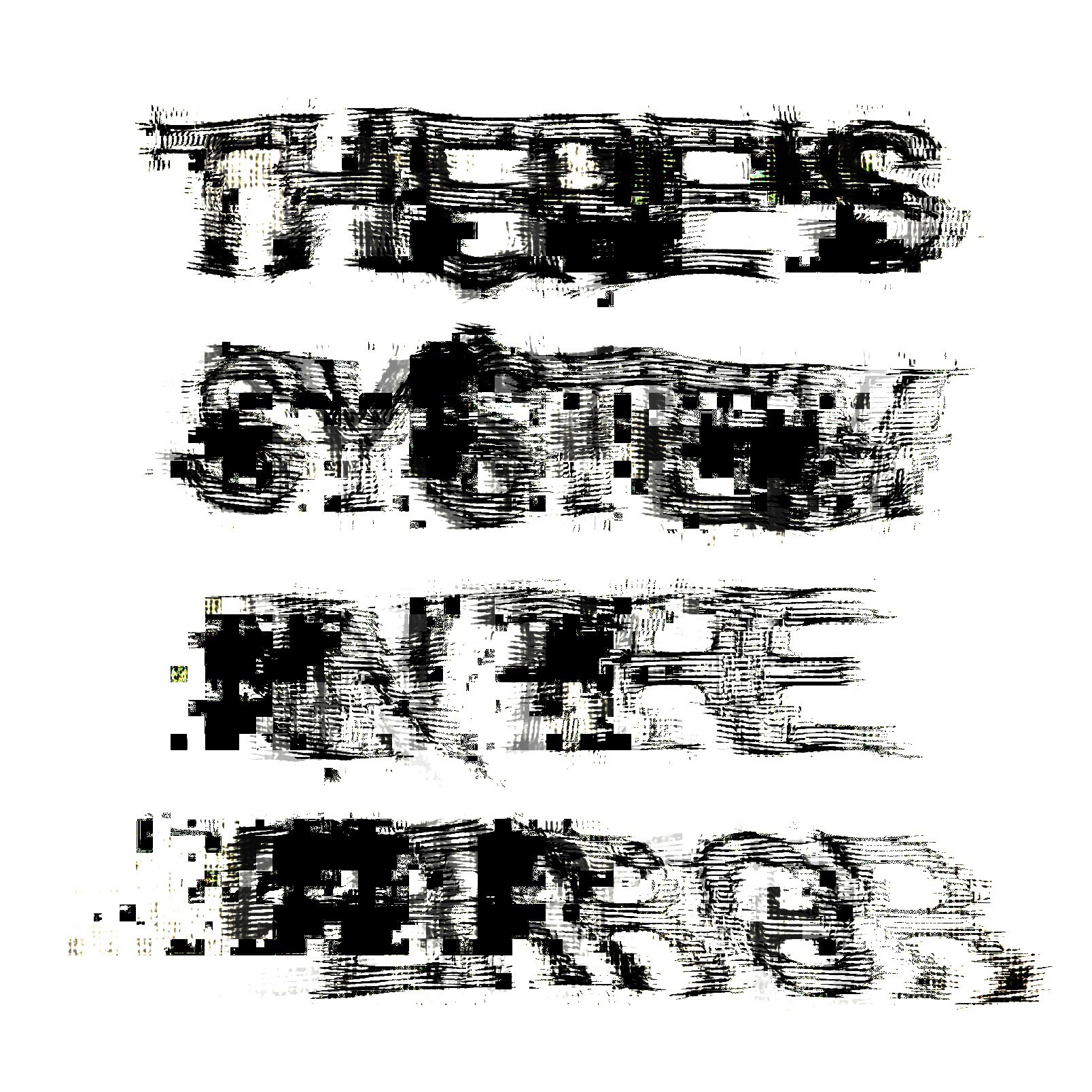 There’s System in the Error. Part of project “The Large Text” [RJ 0058]: Various graphics featuring letters and short texts.