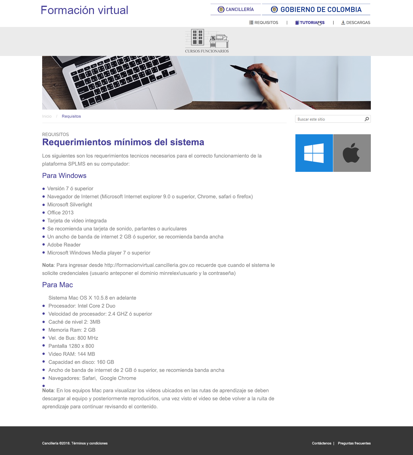 Contenido requerimiento