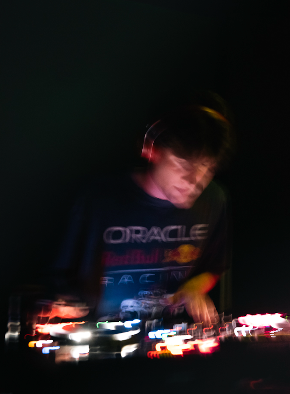 Caption: Toronto-based DJ Gabe mixes electronic tracks on his Pioneer controller during a live set at Bar Serene in Toronto on Sunday, Feb. 8, 2026. The local artist delivered a high-energy performance that kept the packed crowd dancing late into the night.  Camera Settings: 1/6, ISO 6400, f/2.8
