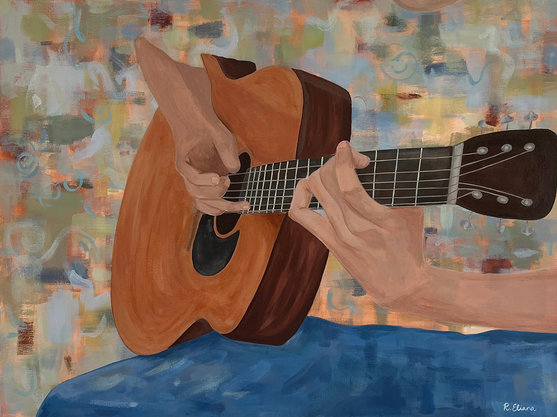 Wilfredo, 24" x 18", Acrylic on canvas