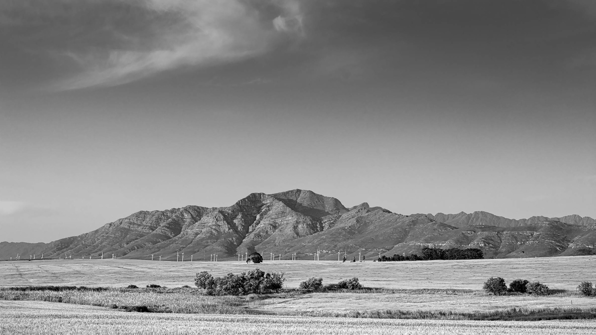 The Saronsberg from the Moredou Road