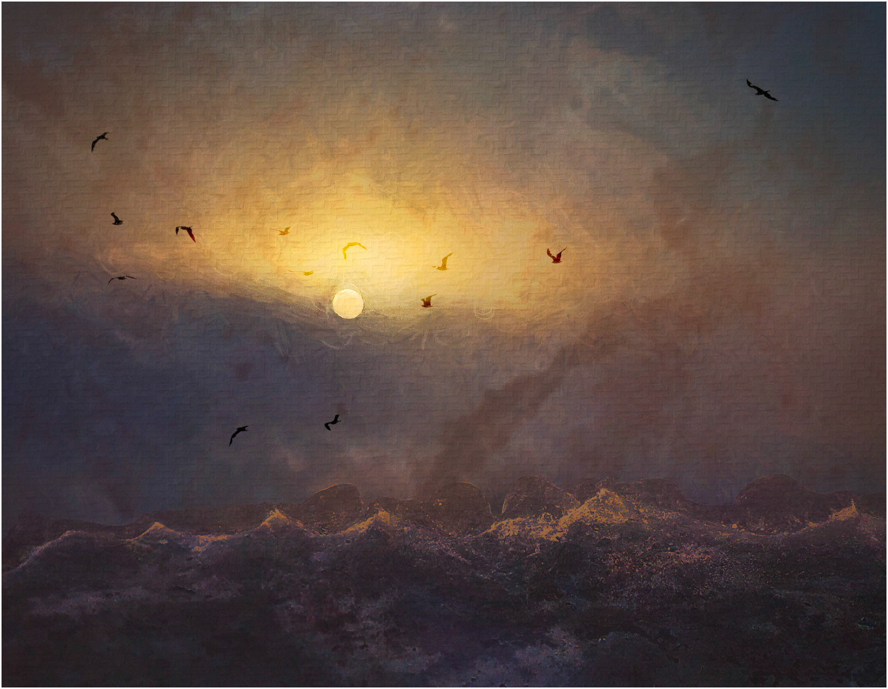 Moon Rise over Stage Harbor (composite)