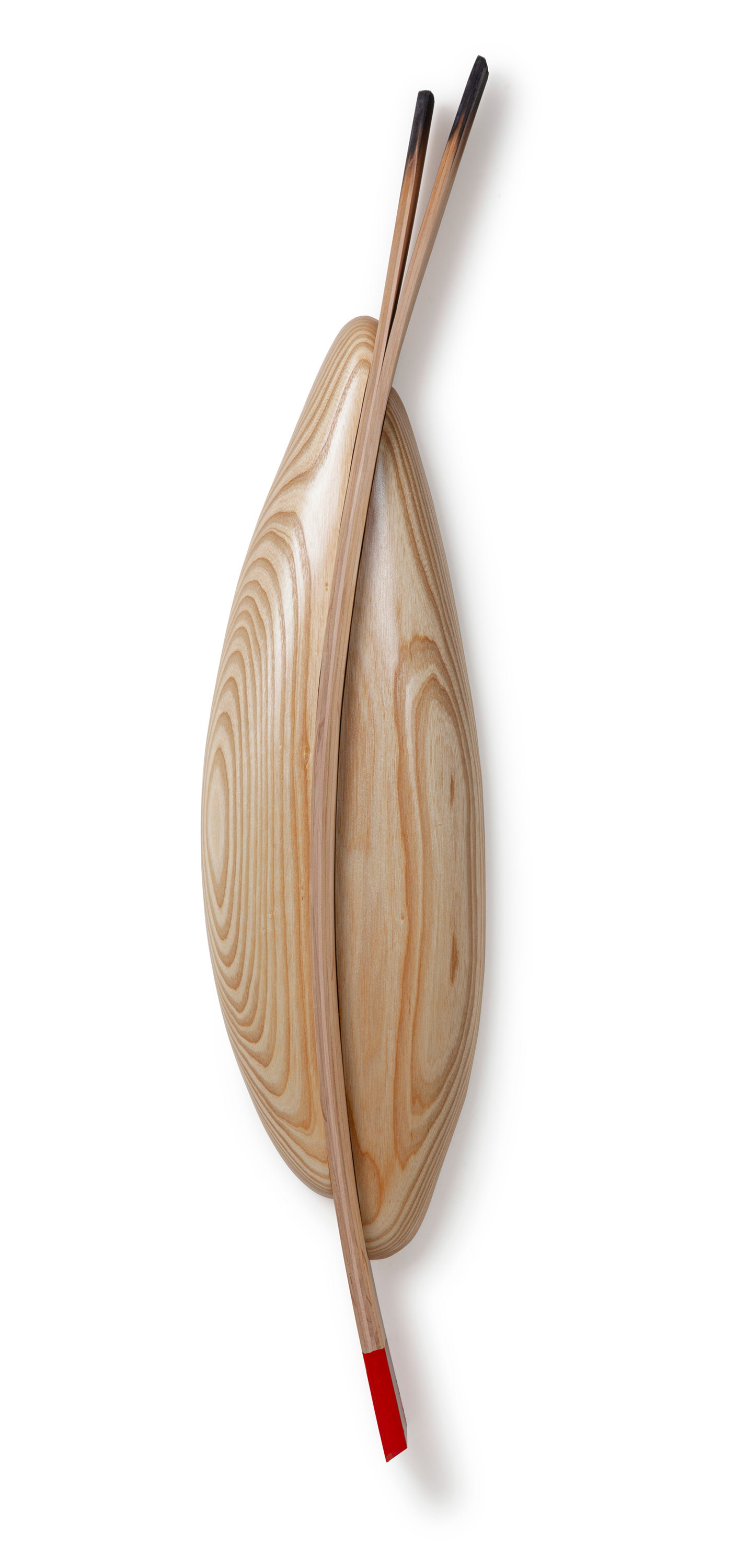 Blossom Despite  (2019, wood and paint, 45” x 12” x 3”)