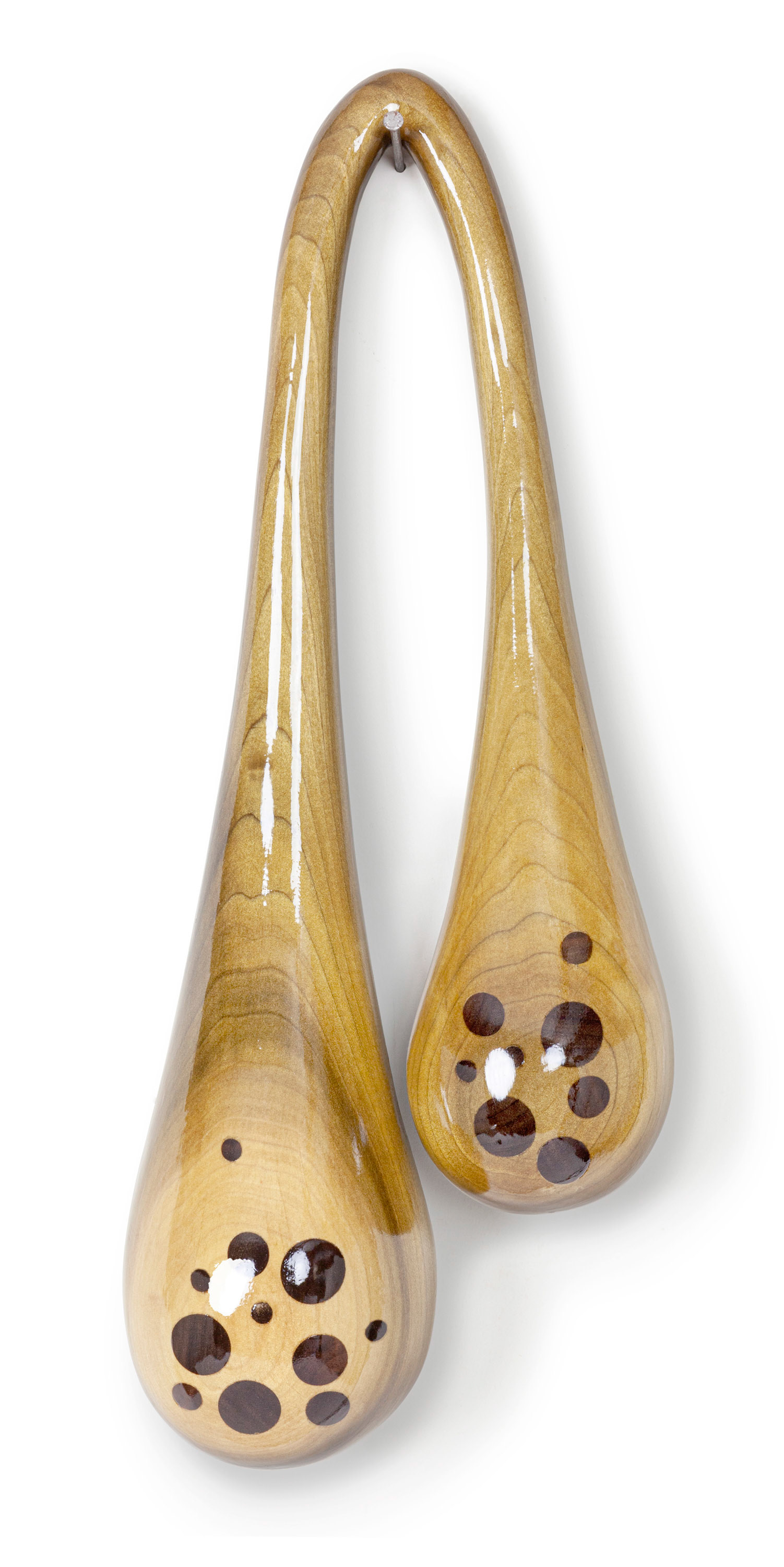 It’s Only Natural  (2021, poplar with walnut inlay, 18” x 7” x 4”)