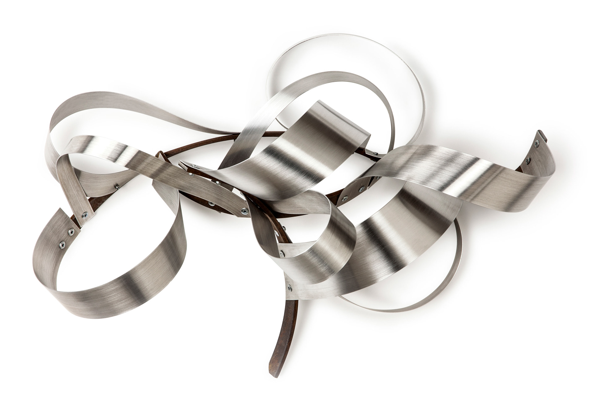 Brainstorm (SOLD) (2015, steel and aluminum, 17” x 25” x 13”)