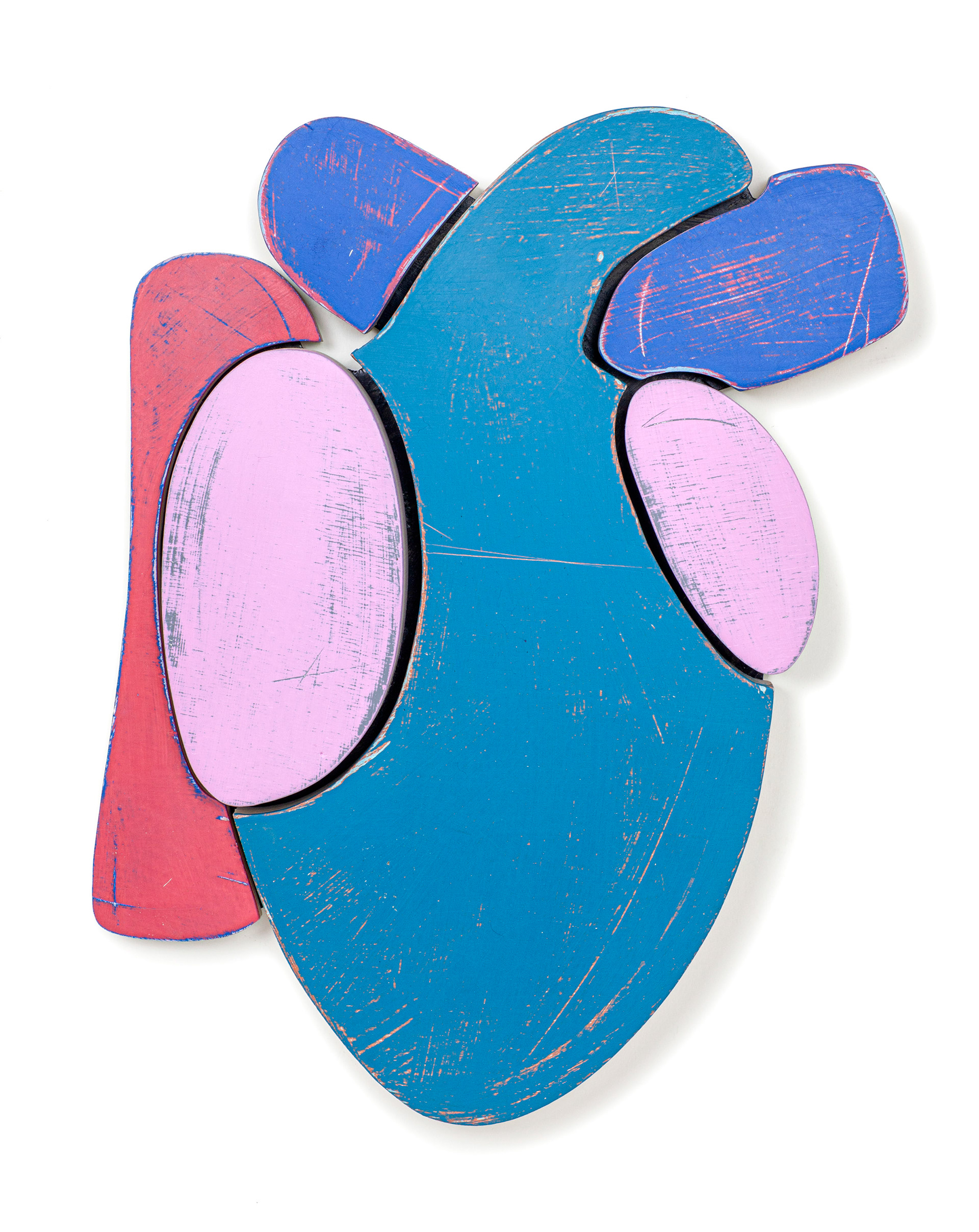 The Human Heart  (2021, plywood and paint, 13” x 16” x 2”)
