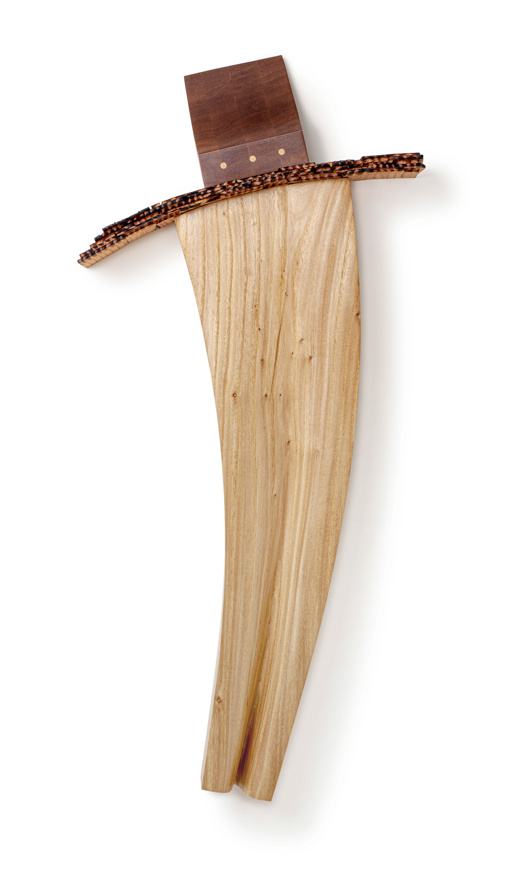 Undertow  (2020, mixed wood, 13” x 29” x 4”)