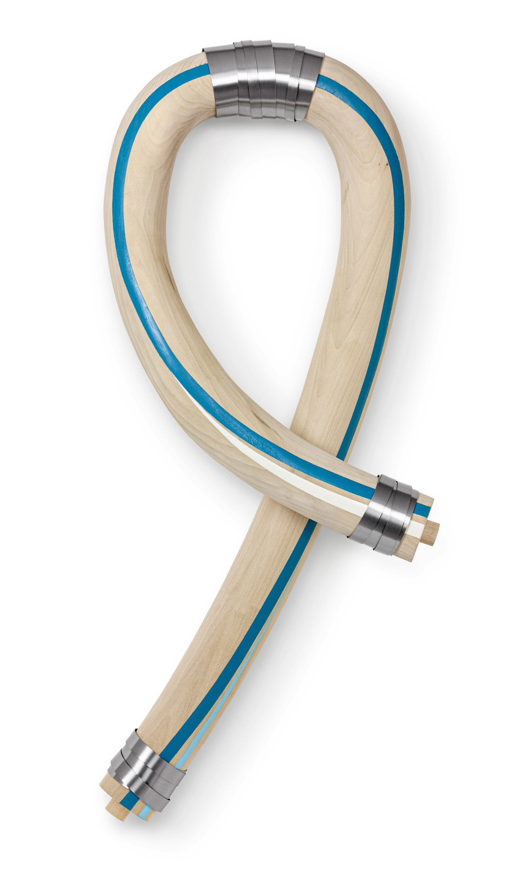 Path of Least Resistance  (2020, wood, steel and paint, 36” x 14” x 6”)