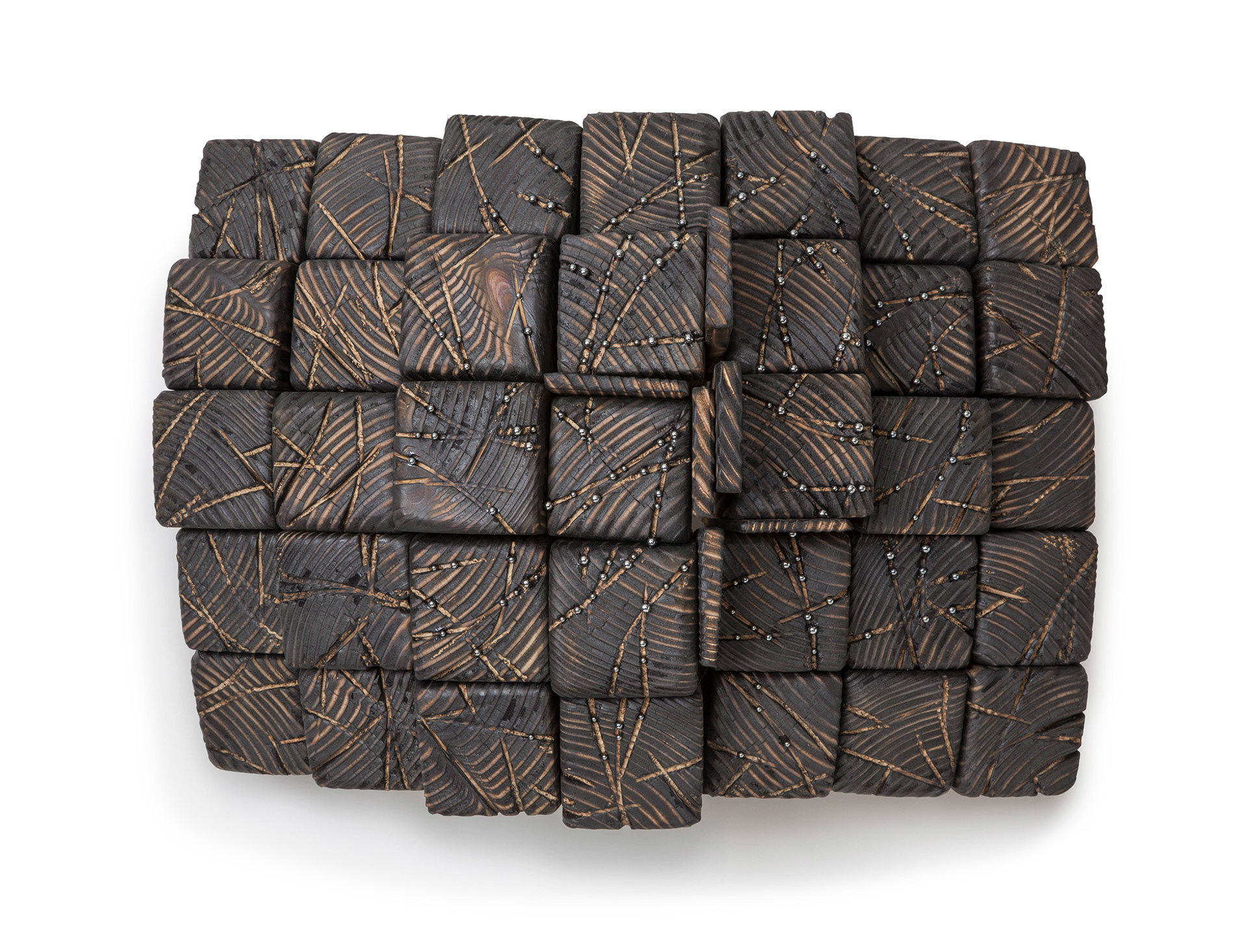 Starbright  (SOLD) (2018, inspired by Keith Jarrett, wood and steel, 20” x 15” x 9”)