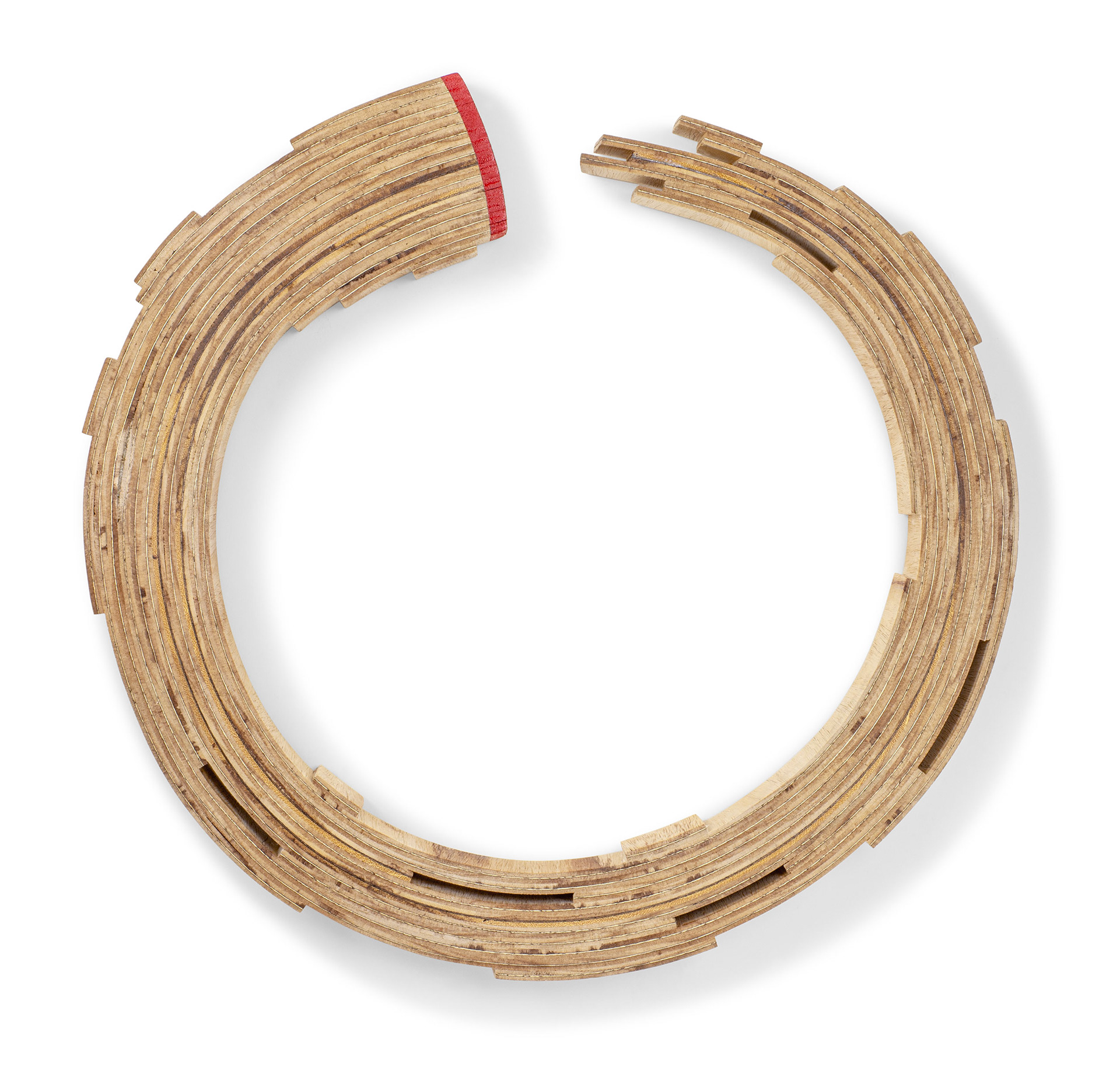 Enso  (2022, Wood, paint 32” x 33” x 4”)