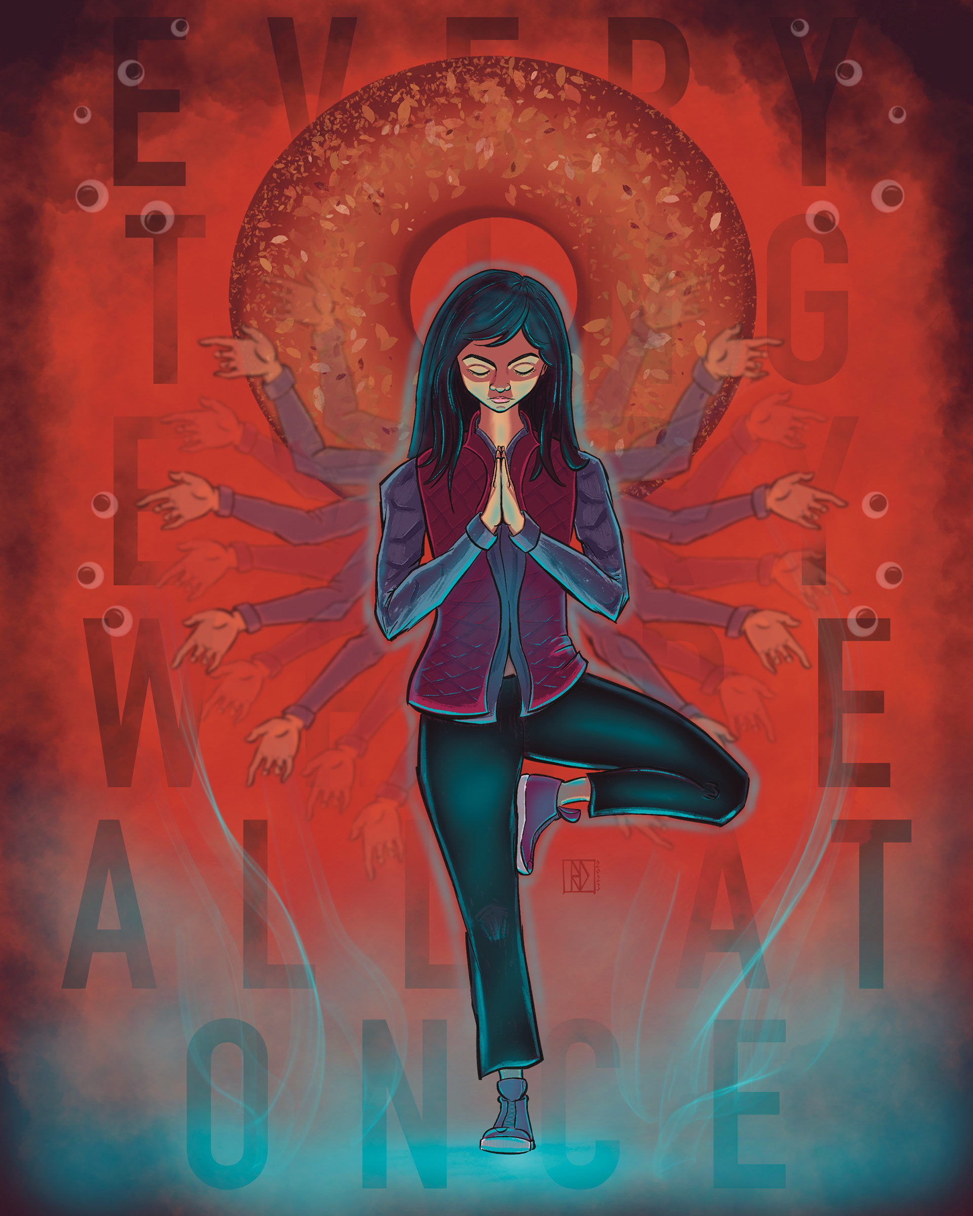 a poster for the incredible "everything everywhere all at once".