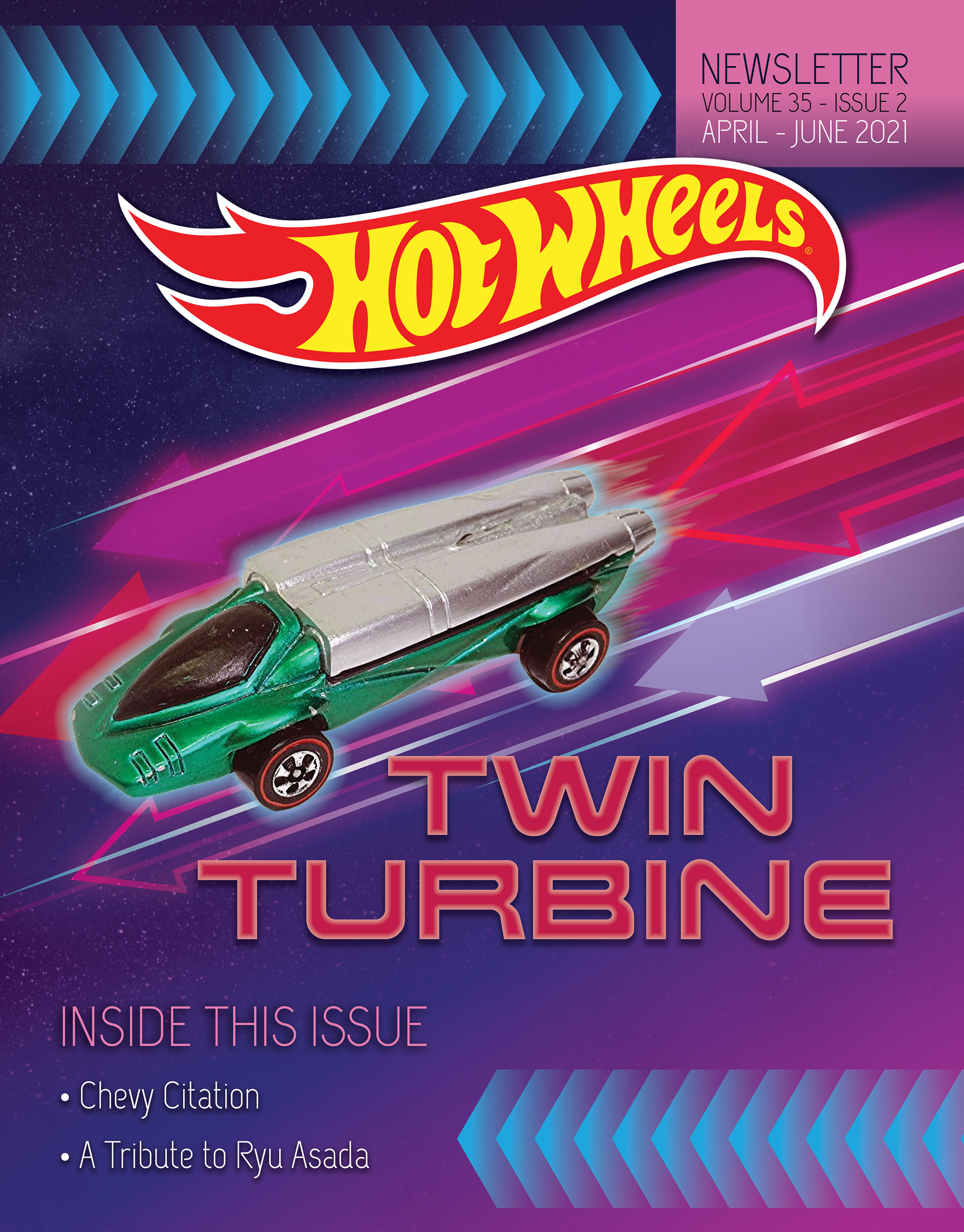 hot wheels newsletter cover.