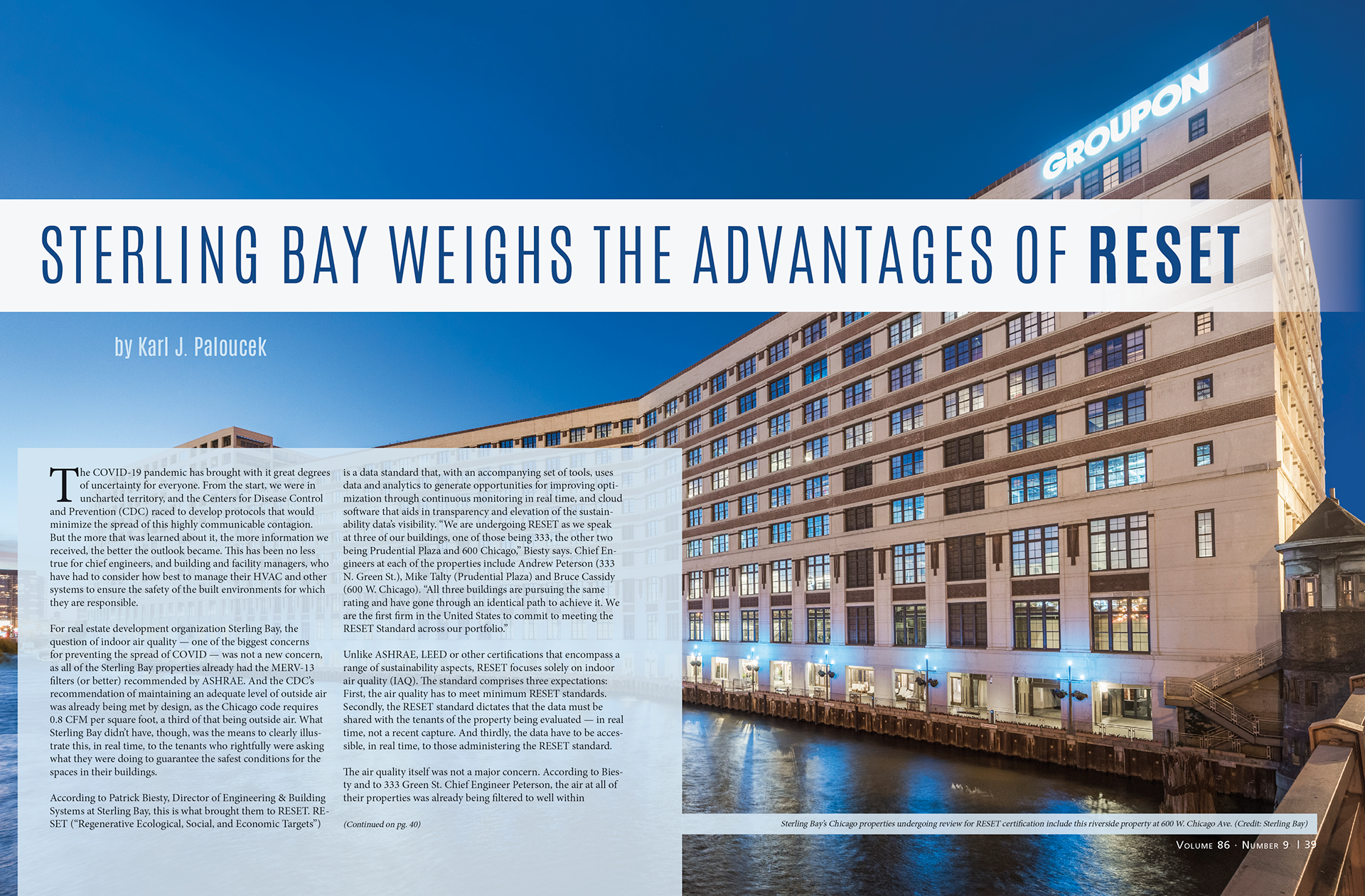 chief engineer magazine interior spread.