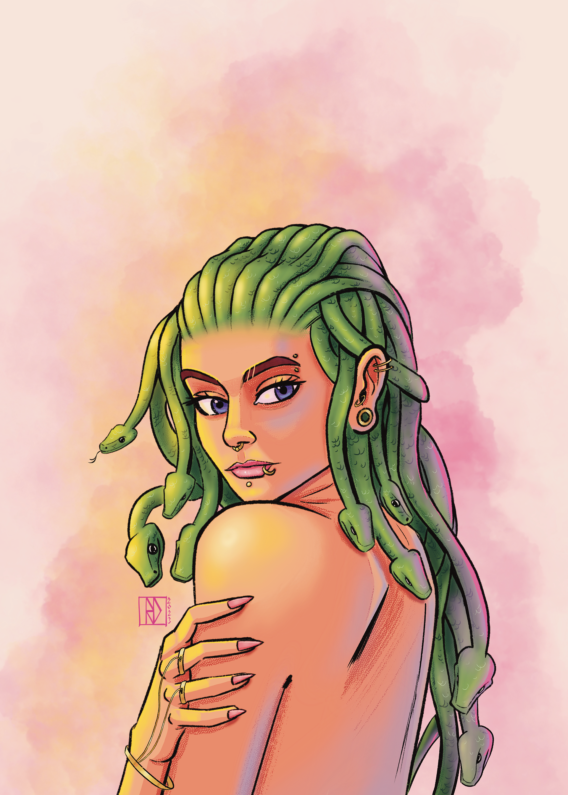 medusa. color and lighting study.