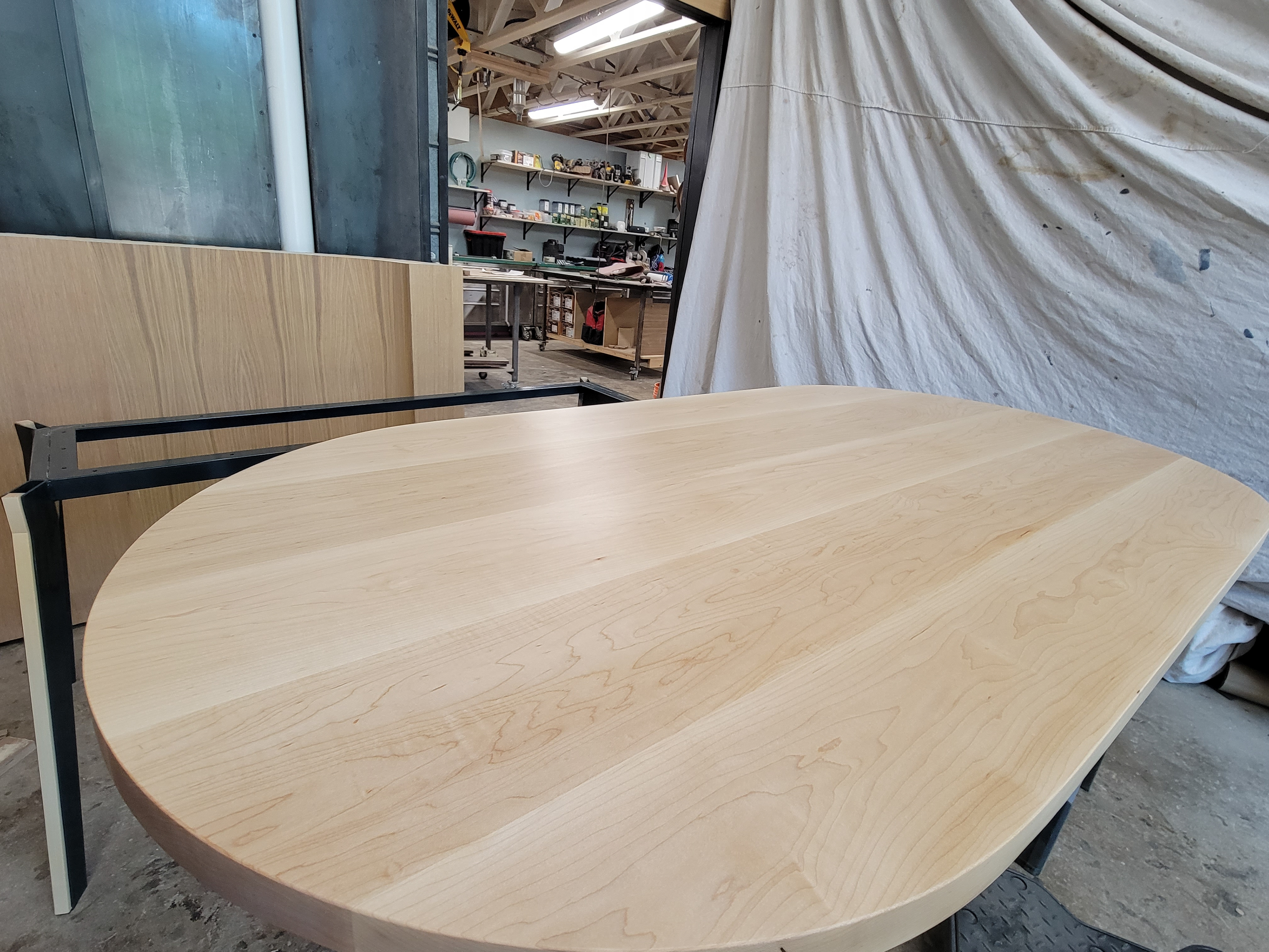 Maple Oval Table