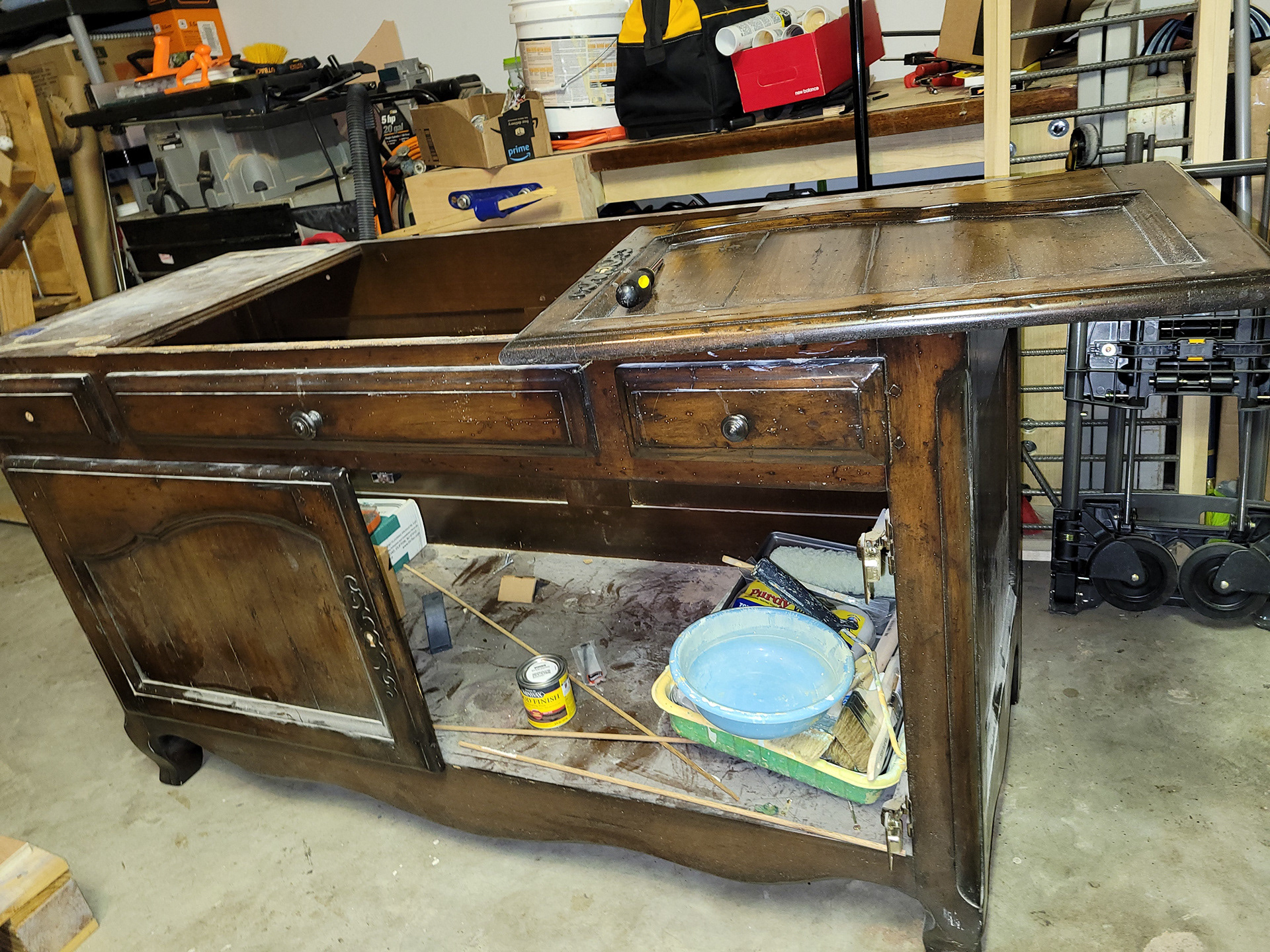 Cabinet before upcycle