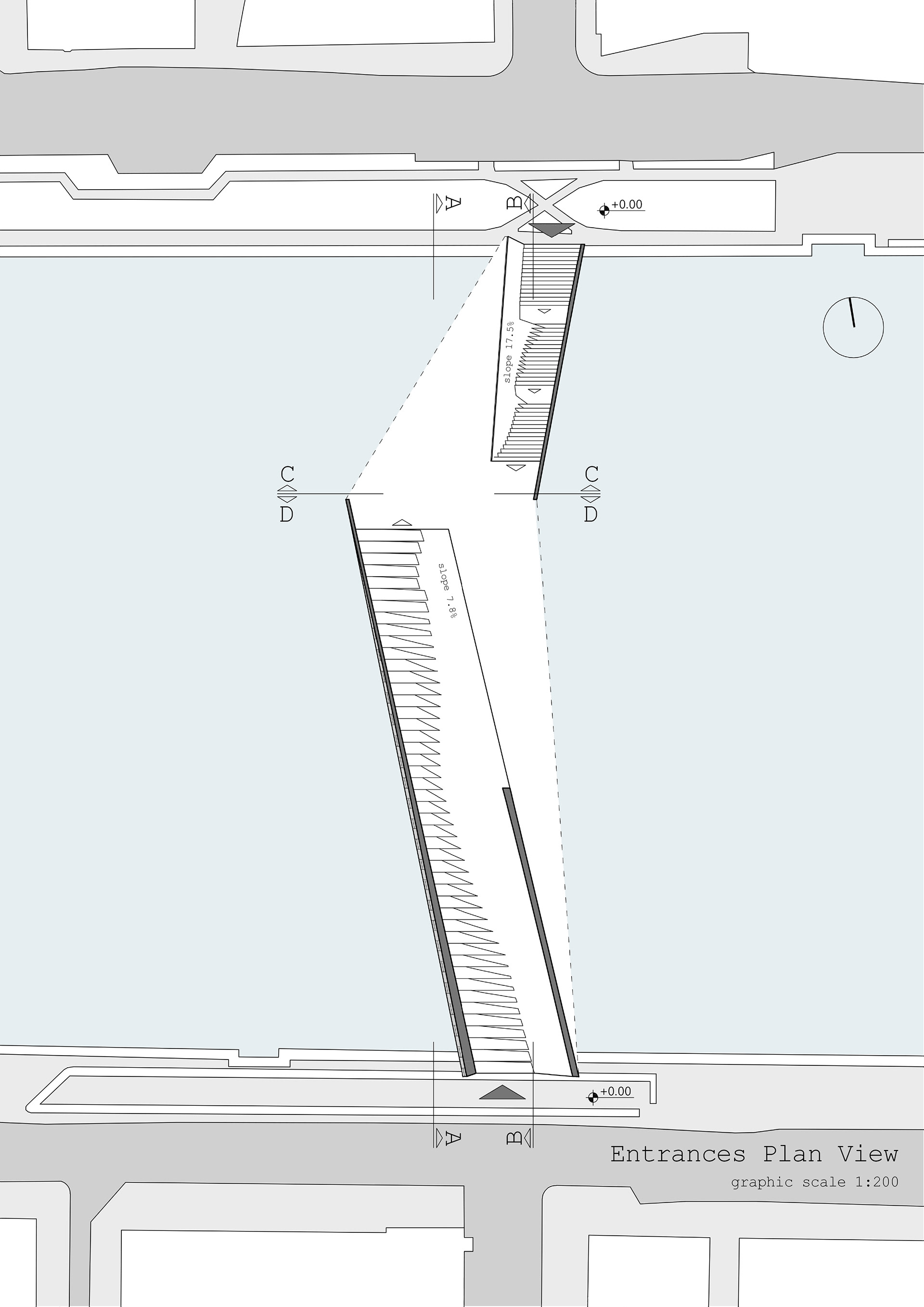 entrances plan view