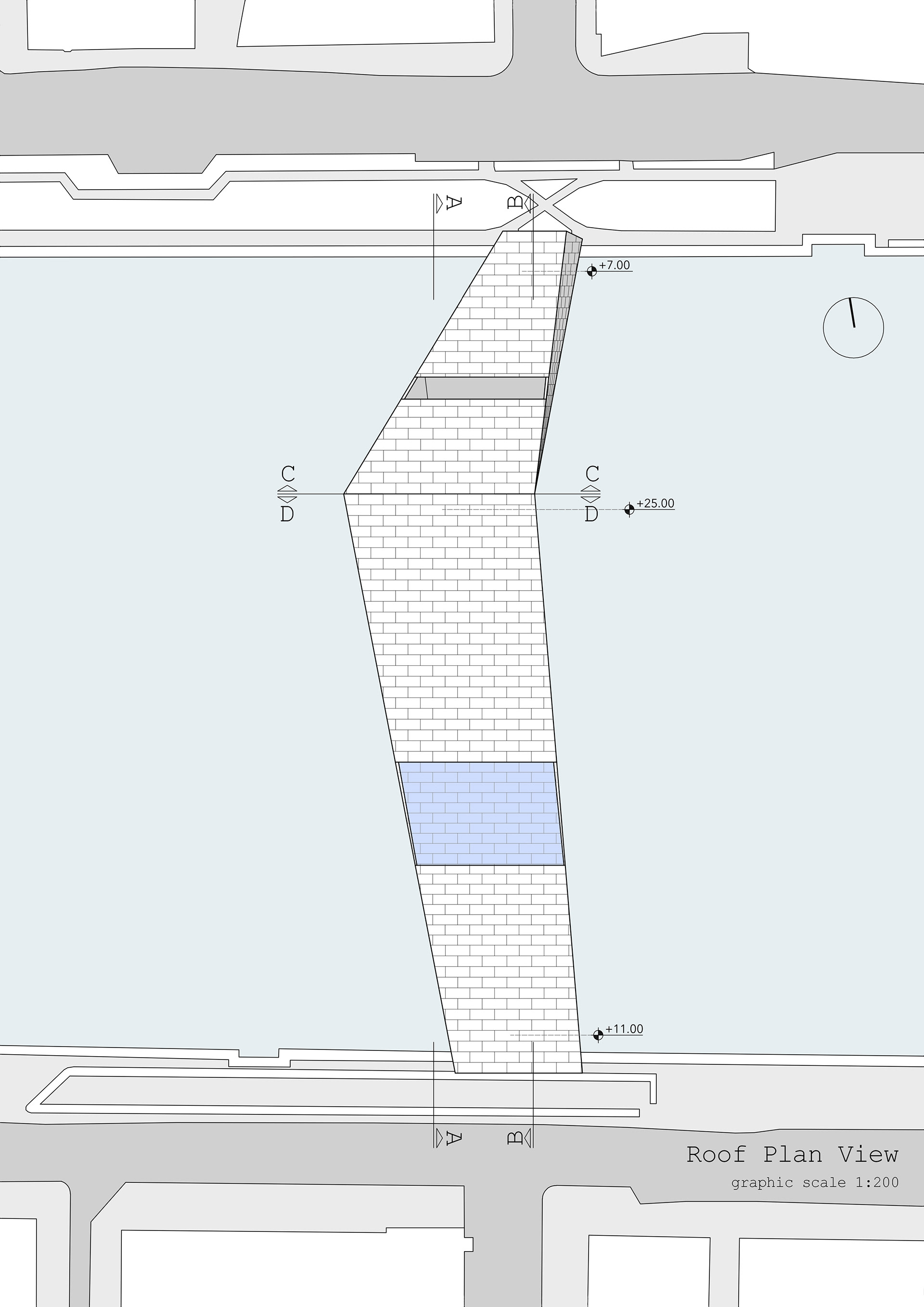 roof plan view