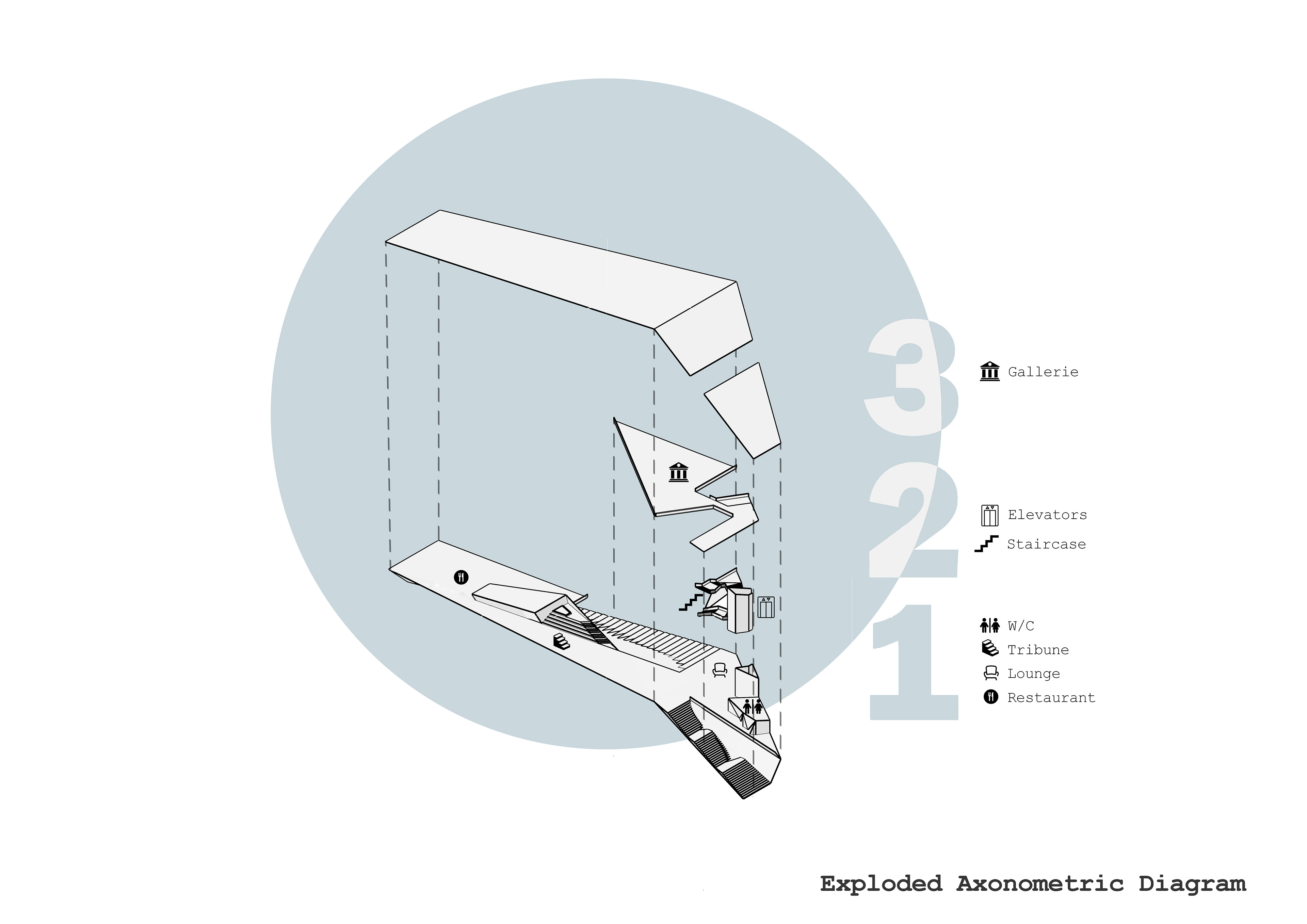 exploded axonometric diagram