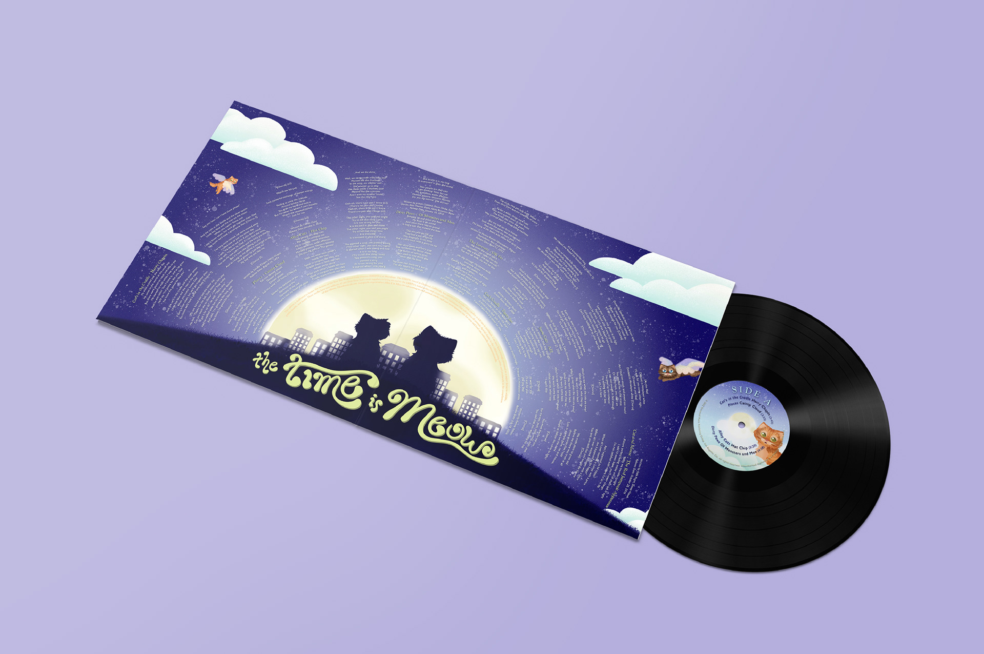Whiskered Away Benefit Album Inside Mockup
