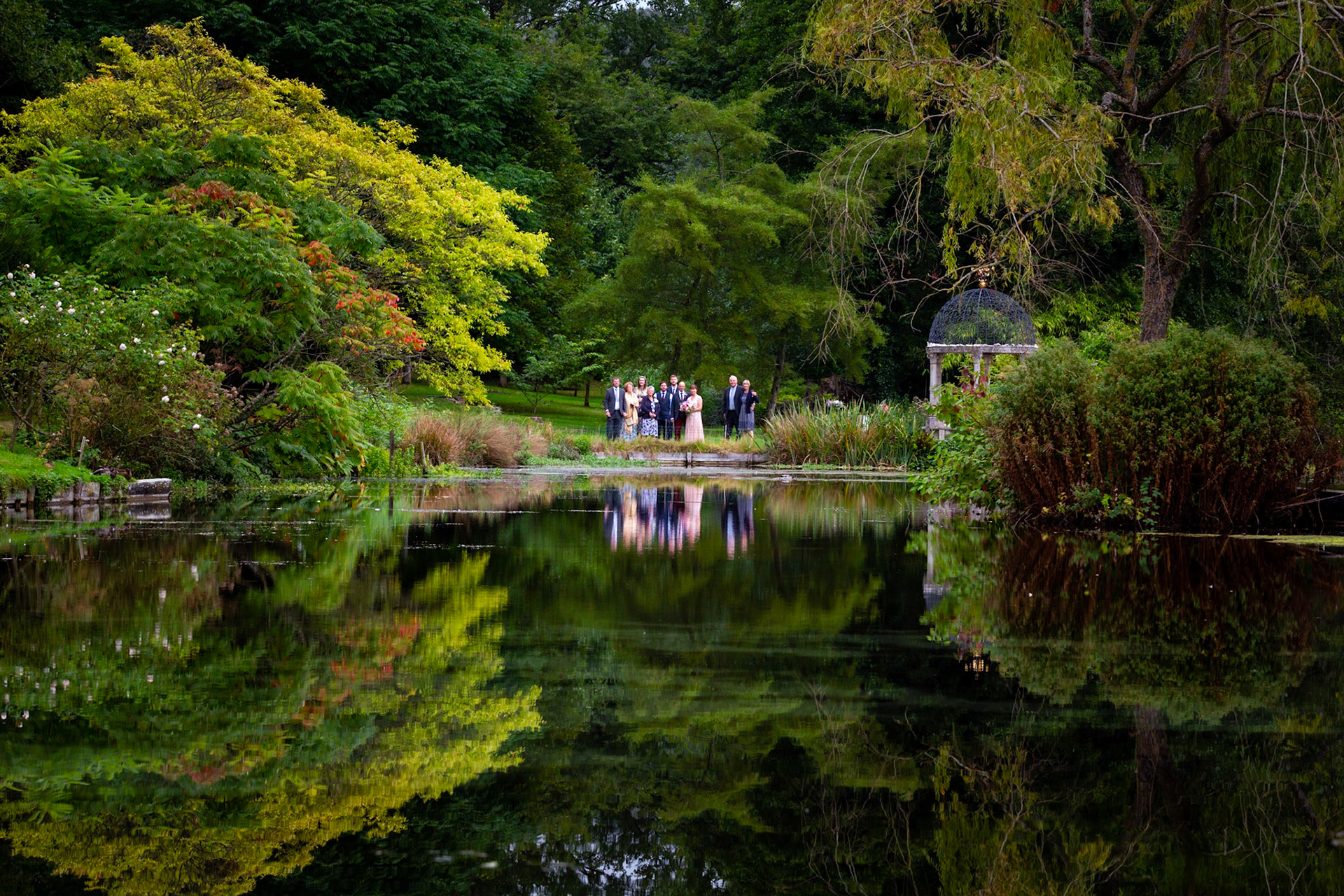 Sharon and Chris at their beautiful Wedding at The Springhead Gardens near Shaftesbury Dorset