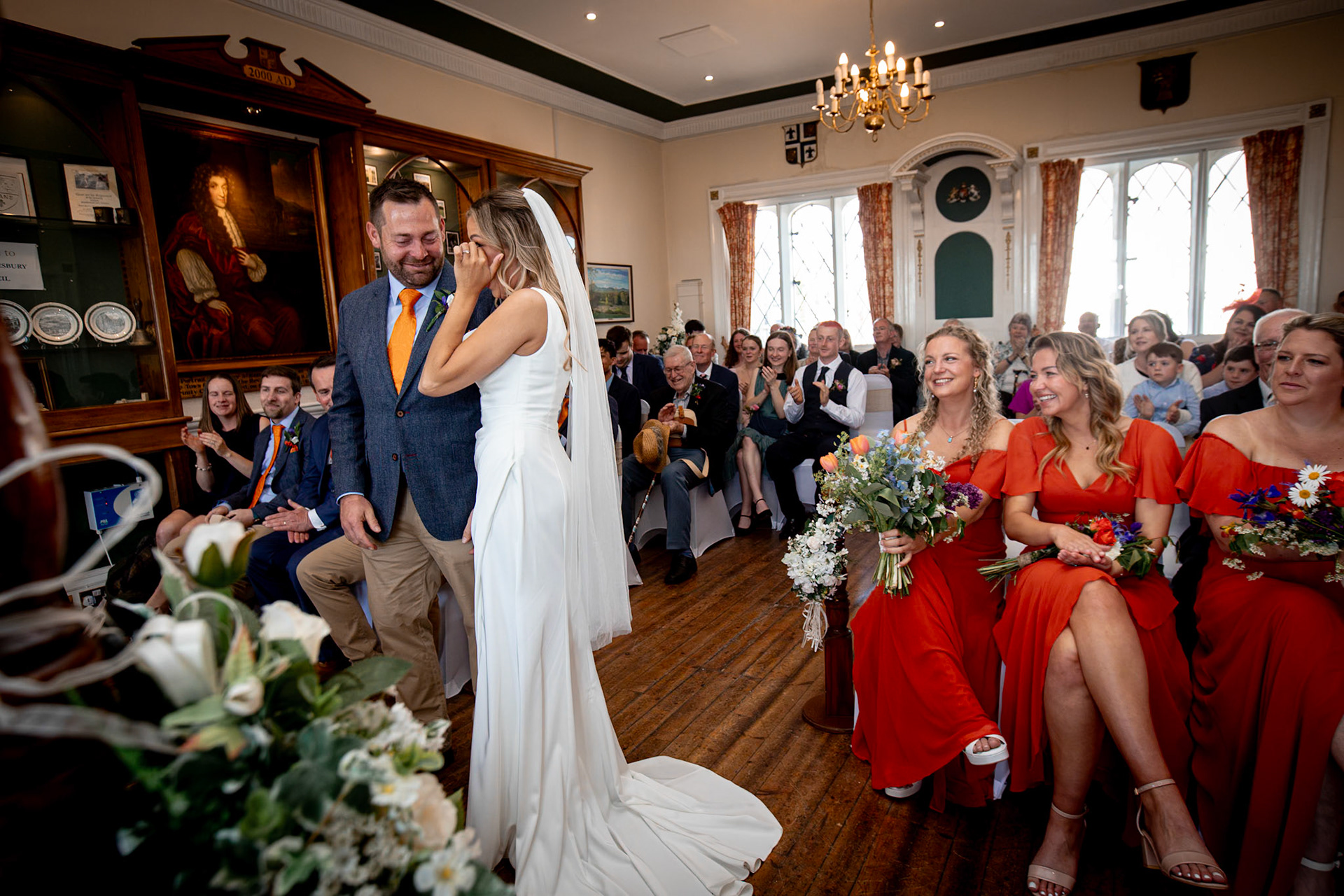 Holly and Olivers wedding that took place on 10th May 2025 with the ceremony taking place at Shaftesbury Town Hall photos on the Famouse Gold Hill and reception at a local house.