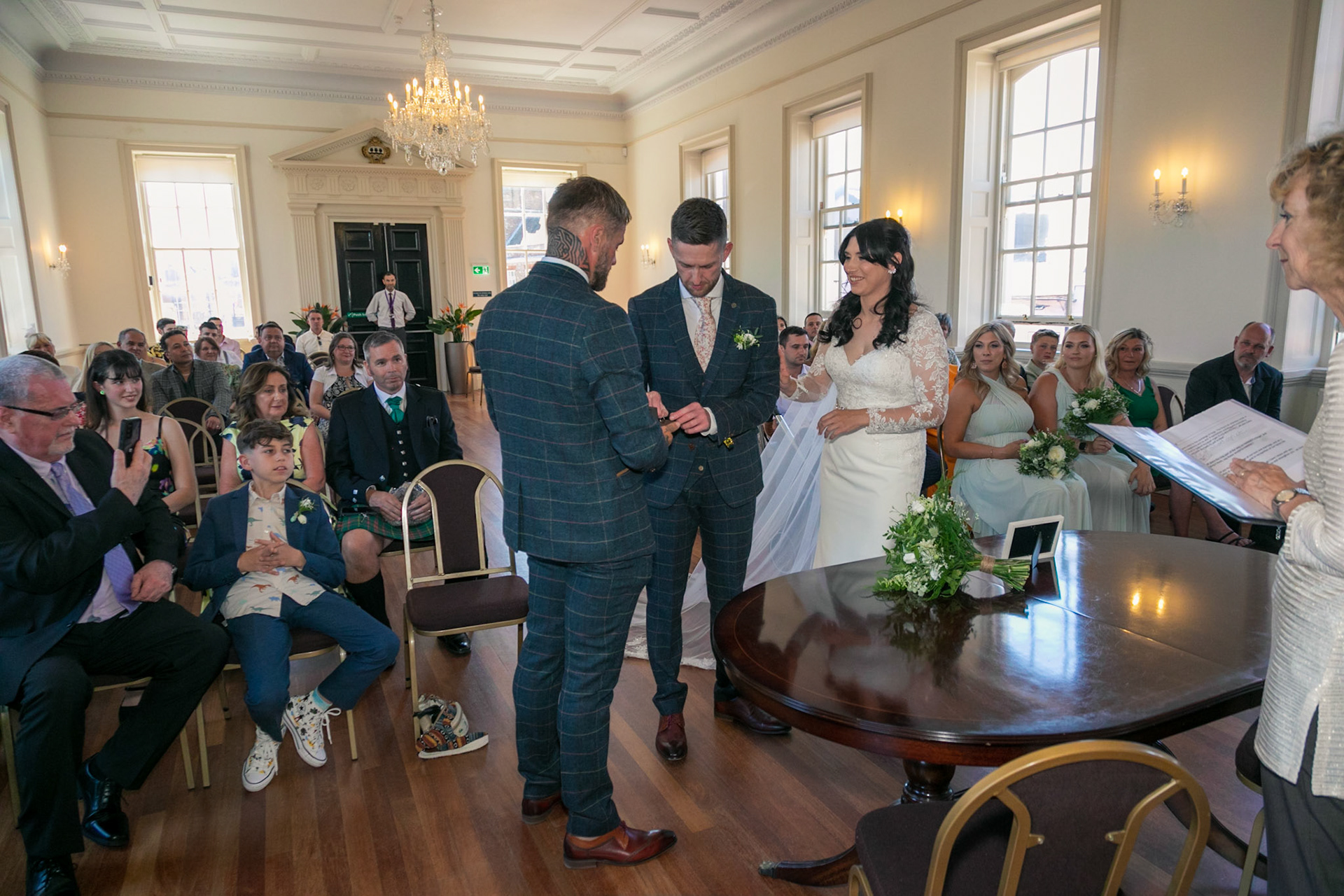 Harriet and Alan Wedding at Poole Guildhall in July 2022