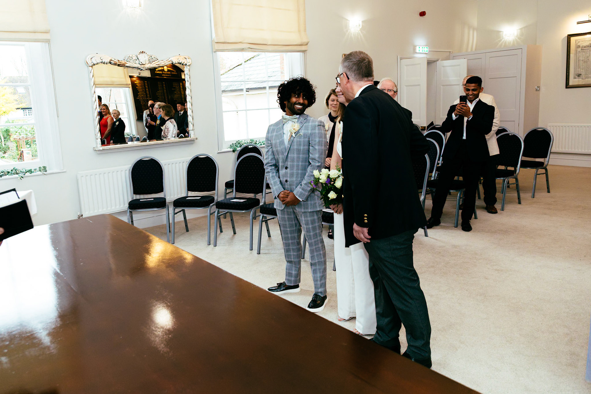 Ellie and Dimals Wedding photos taken at Wimborne Town Hall and The Rosemary resteraunt in Wimborne