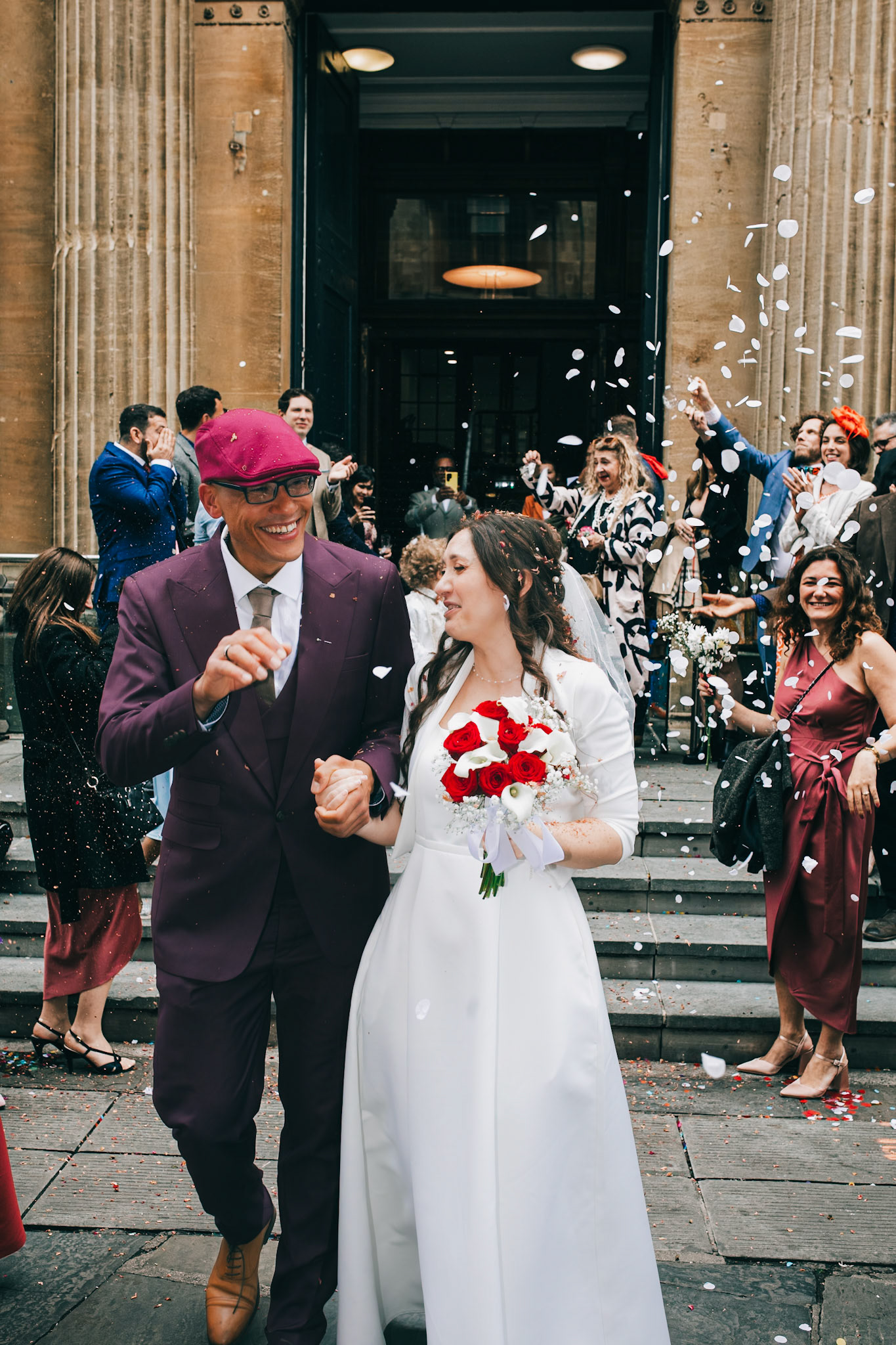 Louis and Anias Wedding in Bristol, ceremony at the Old Council Office in the City Centre with Photos in Castle park and along the river reception at Caribbean Croft on Gloucester Road