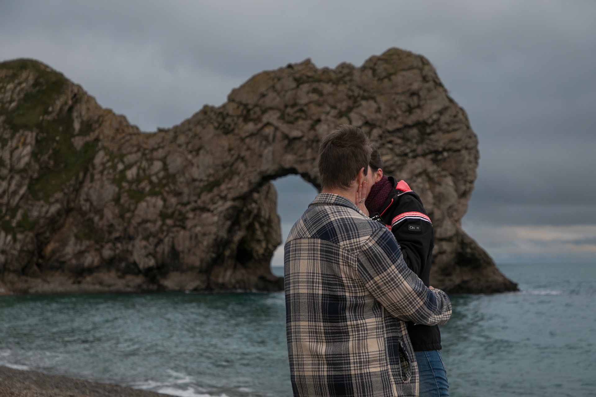 Jake proposal to Becky at Durdle Door Dorset on the 30th December 2024