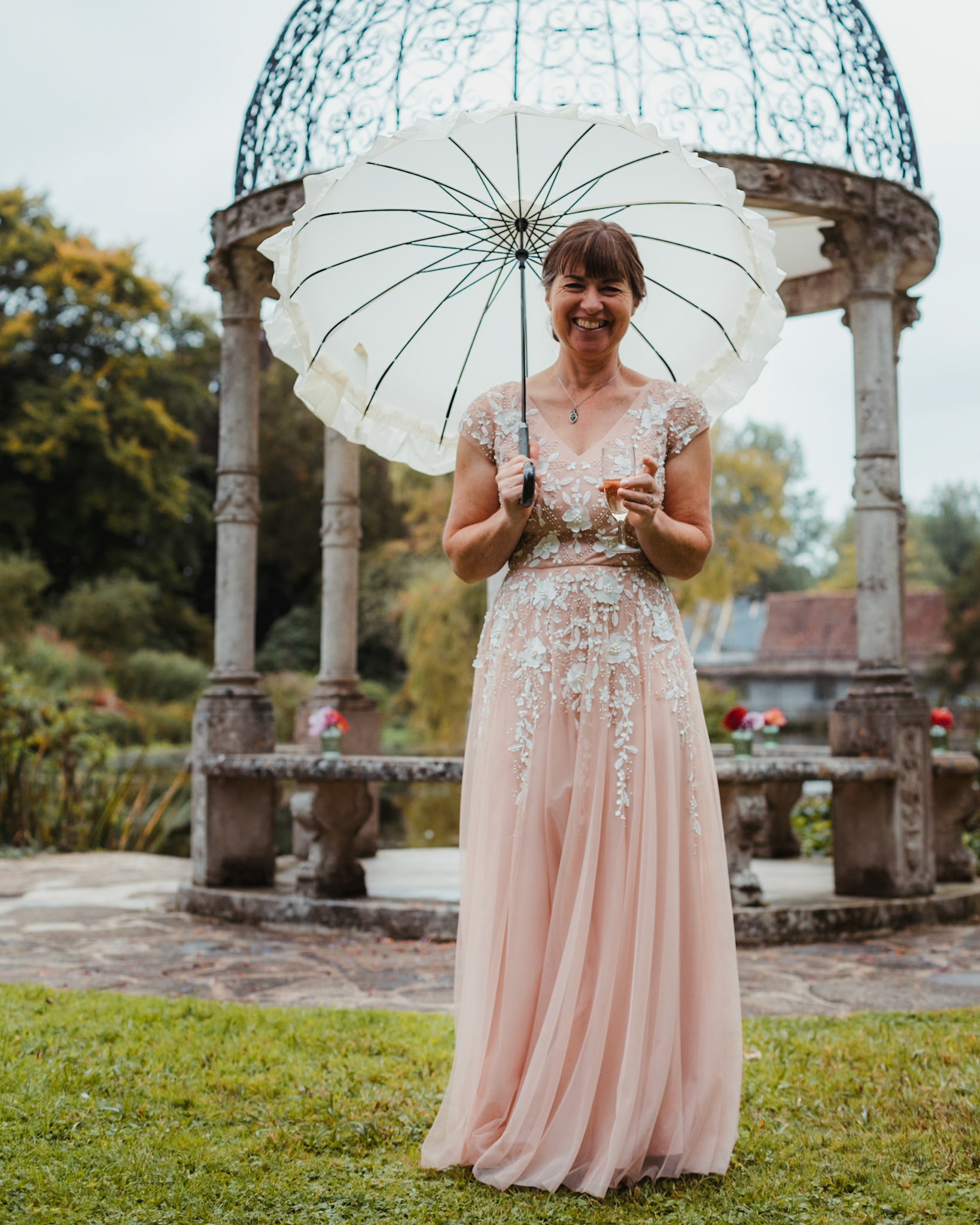 Sharon and Chris at their beautiful Wedding at The Springhead Gardens near Shaftesbury Dorset