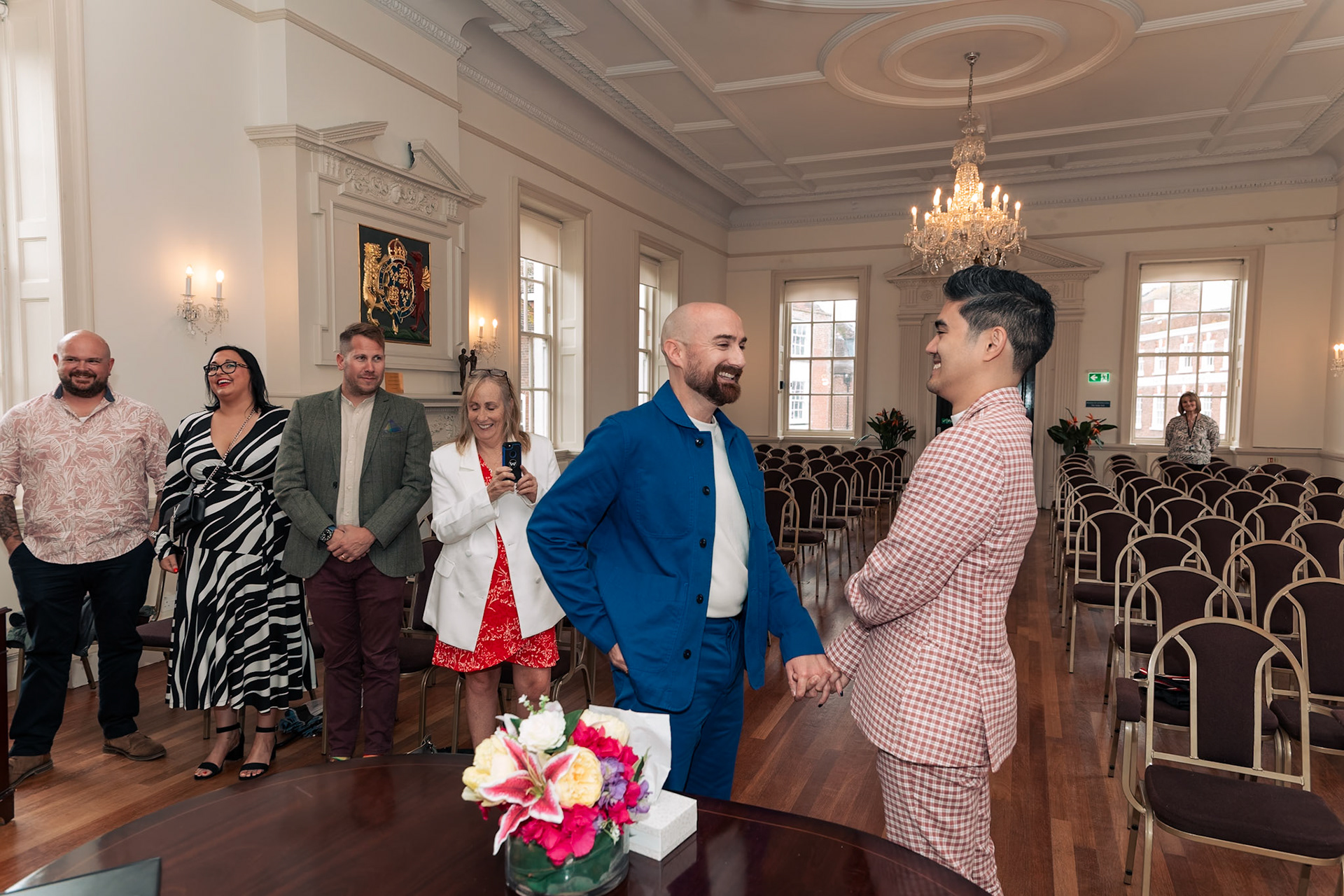 Mark and Bobs Wedding photos taken at Poole Guildhall and Hotel Du Vin 31st August 2023