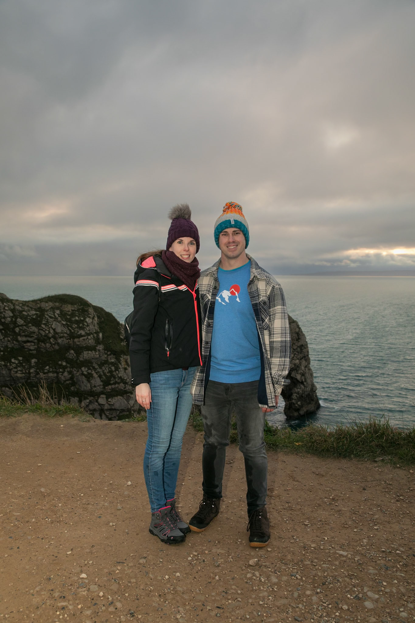 Jake proposal to Becky at Durdle Door Dorset on the 30th December 2024