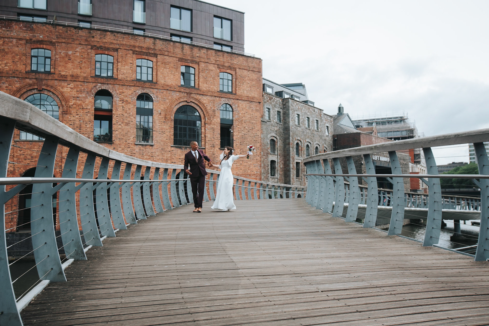 Louis and Anias Wedding in Bristol, ceremony at the Old Council Office in the City Centre with Photos in Castle park and along the river reception at Caribbean Croft on Gloucester Road