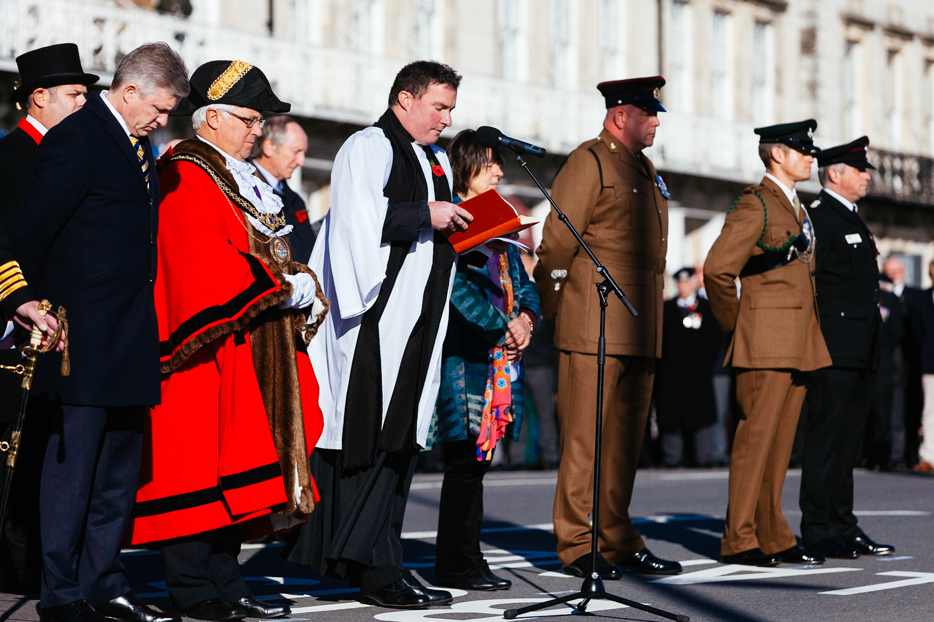 Weymouth Dorset Remembrance parade.