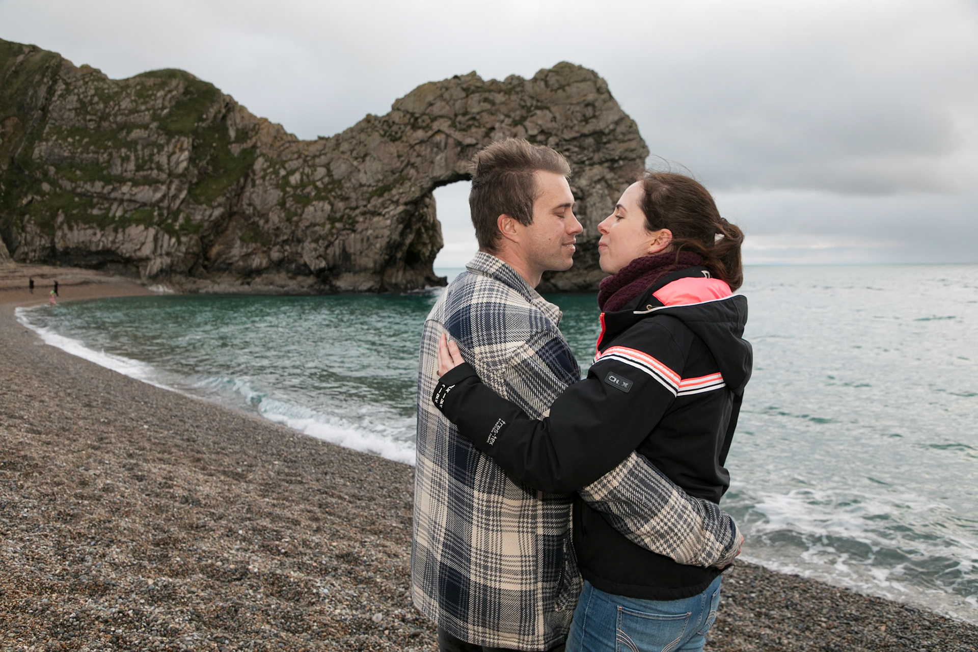 Jake proposal to Becky at Durdle Door Dorset on the 30th December 2024