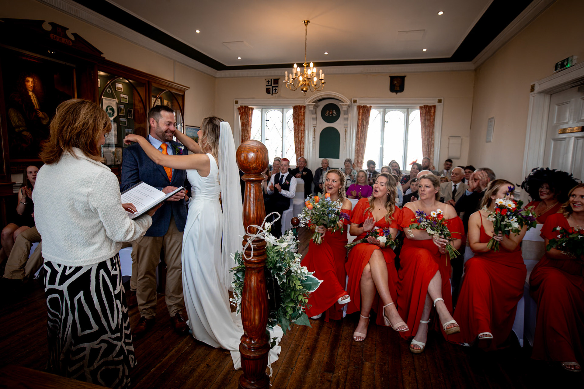 Holly and Olivers wedding that took place on 10th May 2025 with the ceremony taking place at Shaftesbury Town Hall photos on the Famouse Gold Hill and reception at a local house.