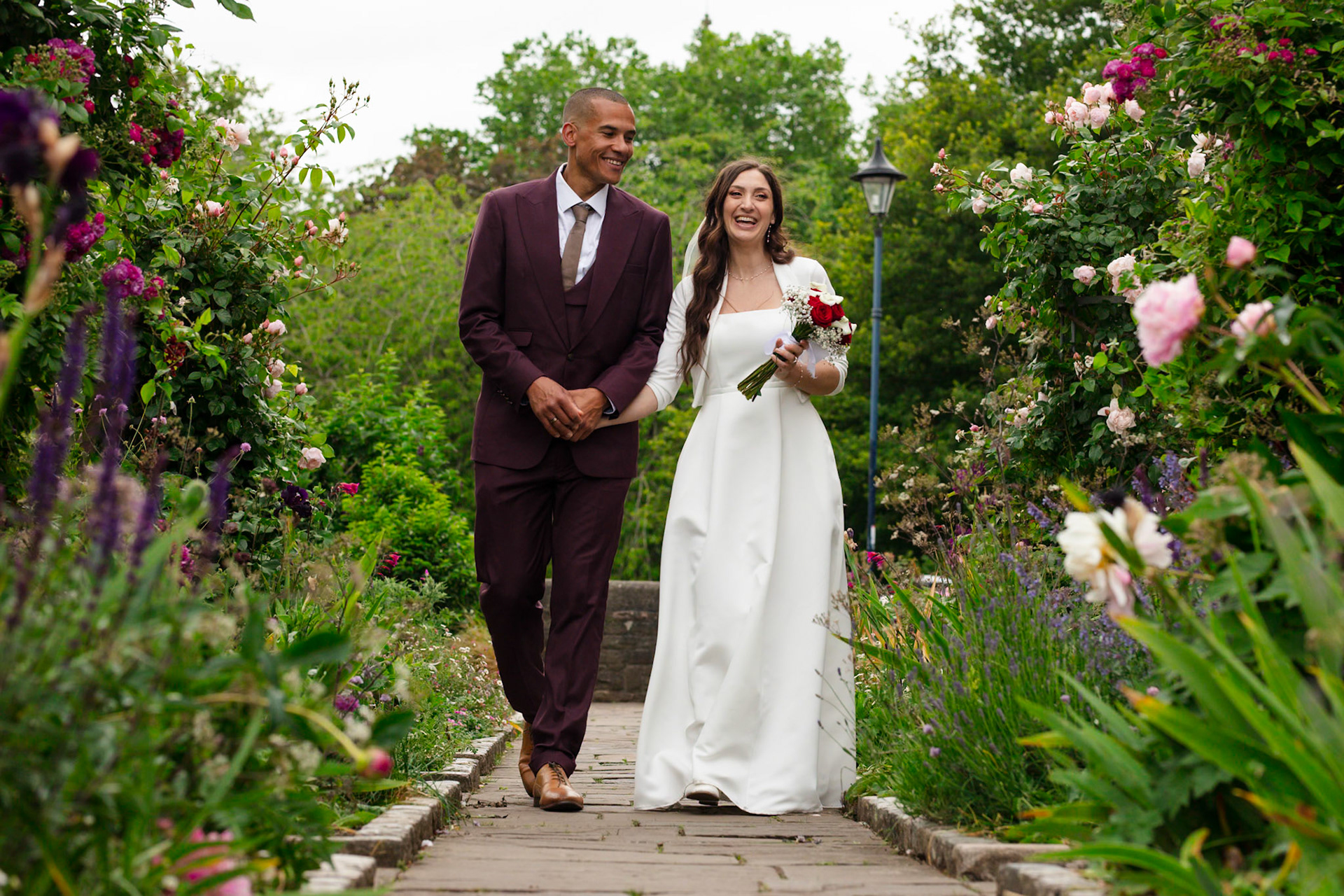 Louis and Anias Wedding in Bristol, ceremony at the Old Council Office in the City Centre with Photos in Castle park and along the river reception at Caribbean Croft on Gloucester Road