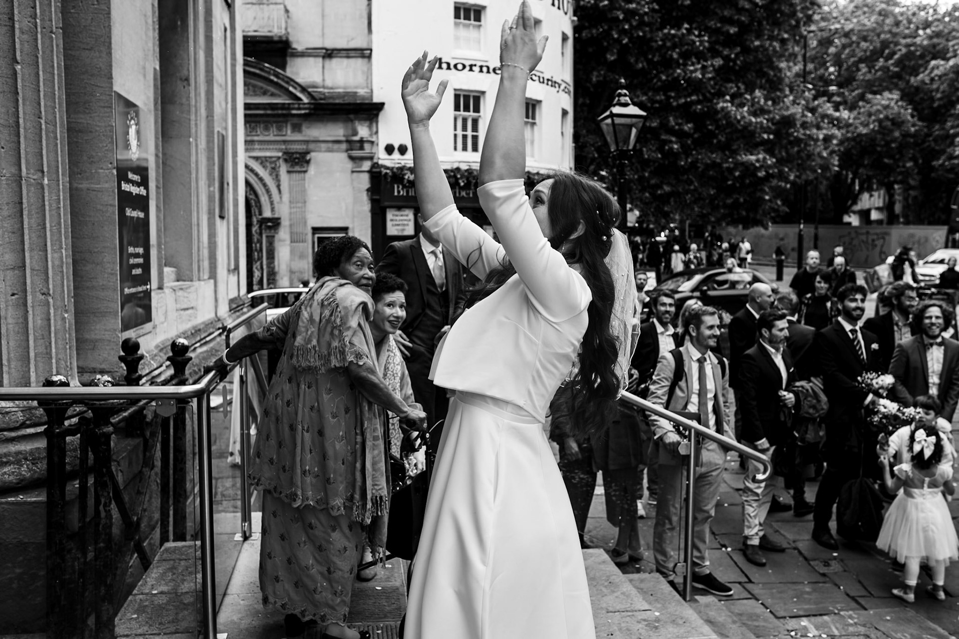 Louis and Anias Wedding in Bristol, ceremony at the Old Council Office in the City Centre with Photos in Castle park and along the river reception at Caribbean Croft on Gloucester Road