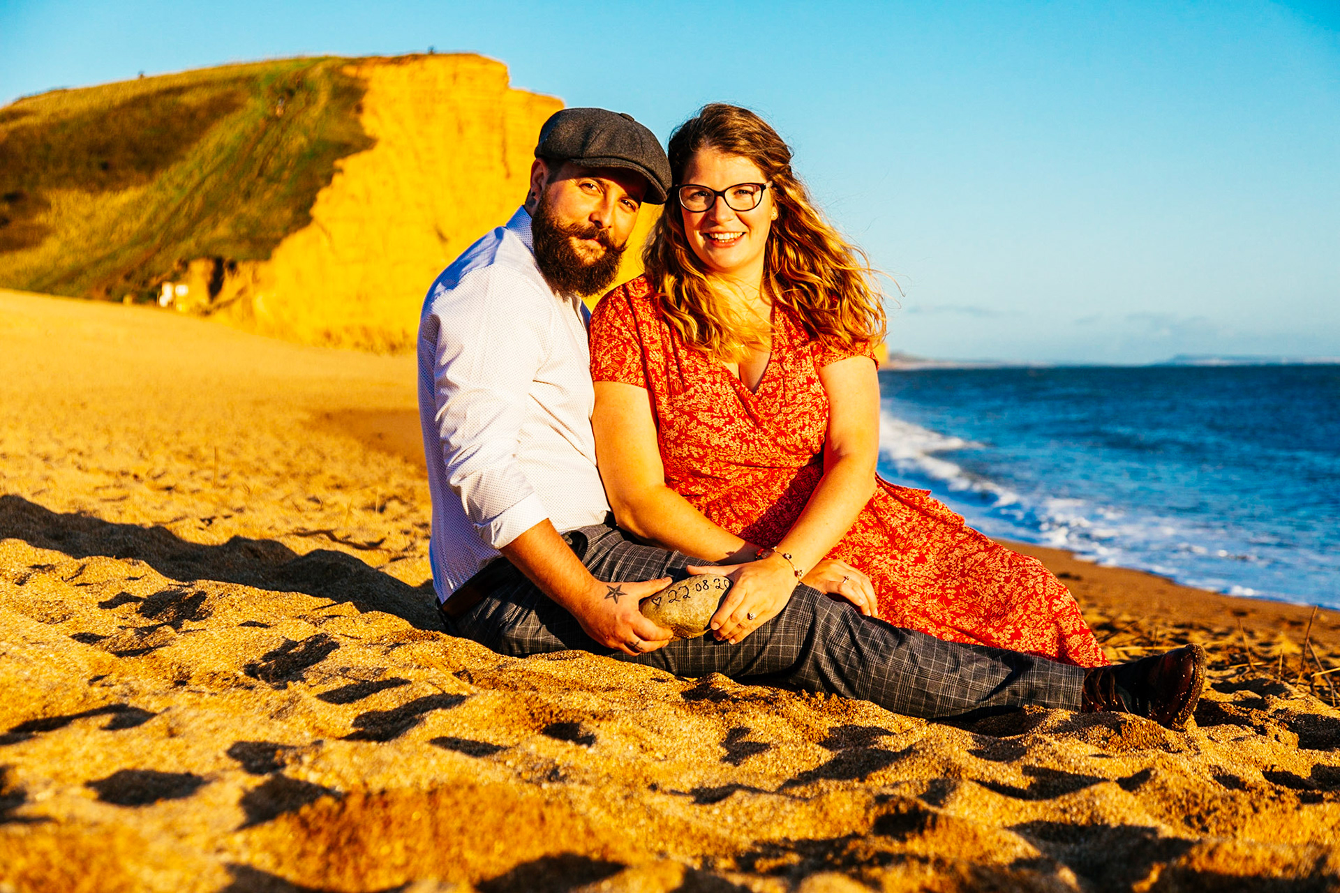 Holly and Shane Engagement Shoot West Bay Dorset