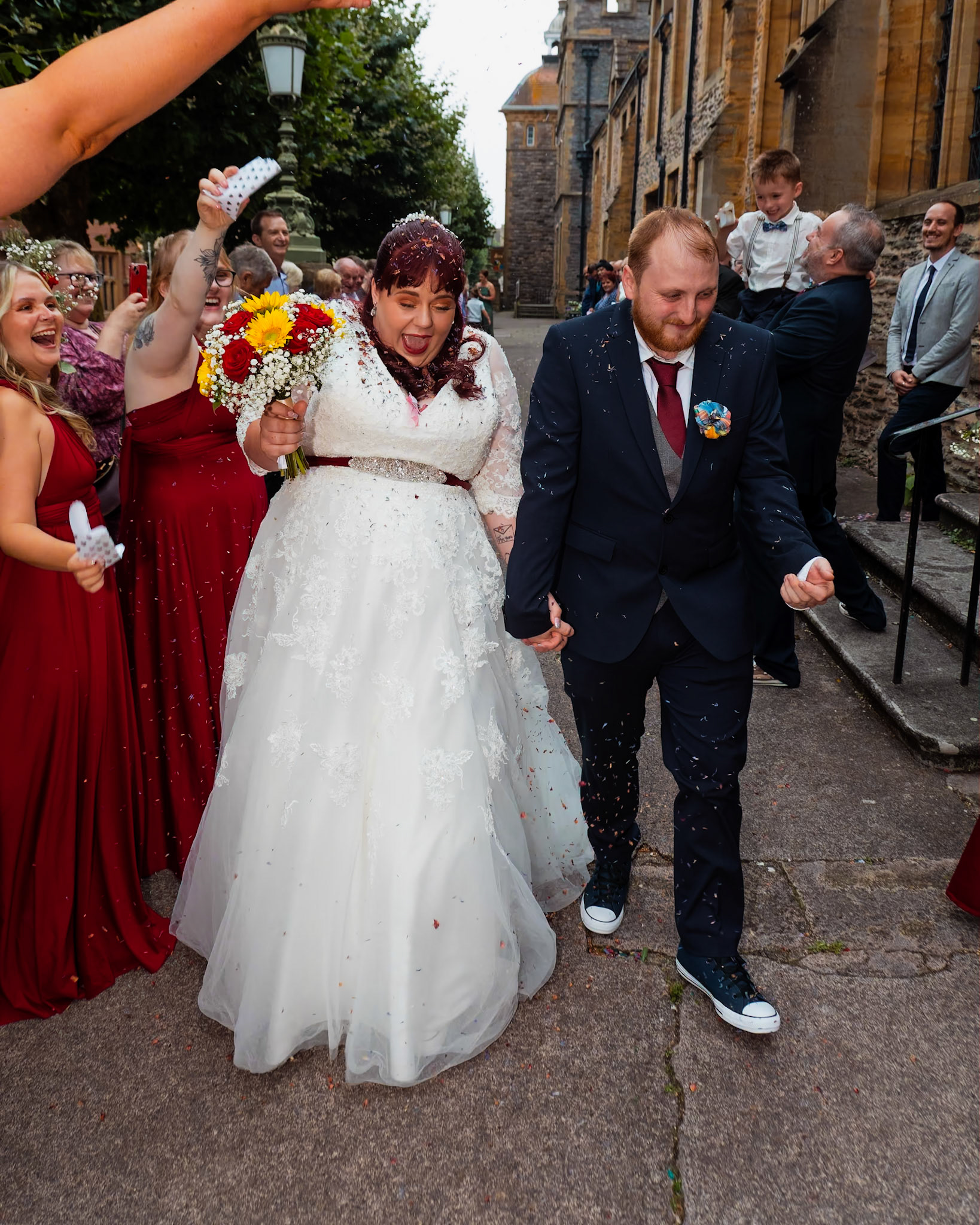 beckie and Steves Wedding Pictures taken in Taunton and the reception at Stoke st Gregory in Somerset.