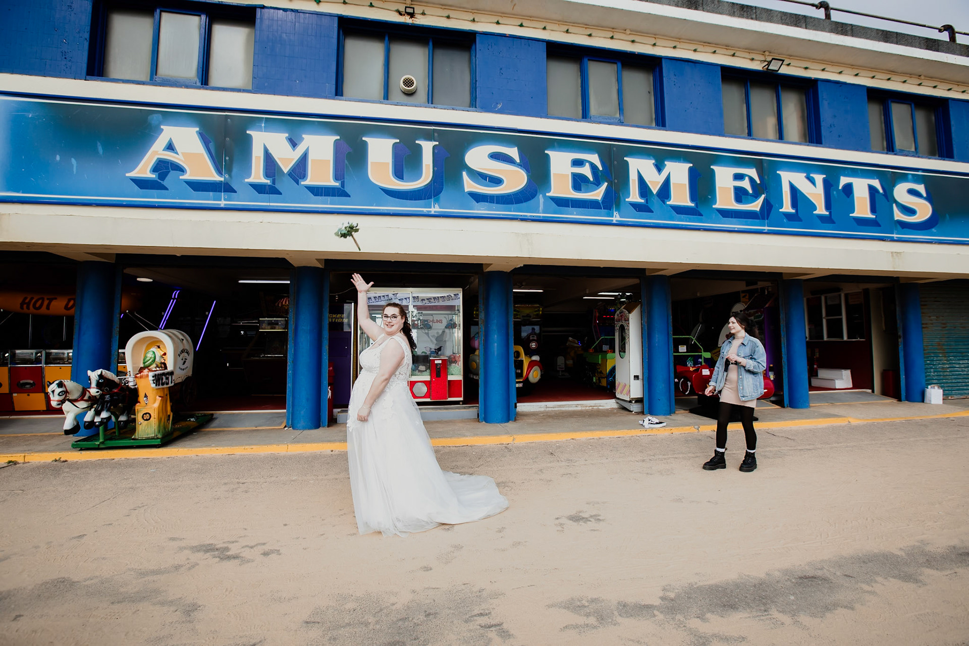 Autumn and Roberts Wedding in Bournemouth, cereomany at Bournemouth Town Hall and Photos along Bournemouth Seafront