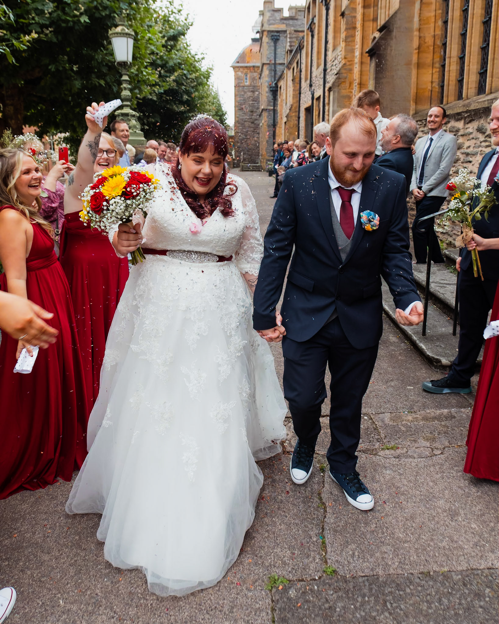 beckie and Steves Wedding Pictures taken in Taunton and the reception at Stoke st Gregory in Somerset.