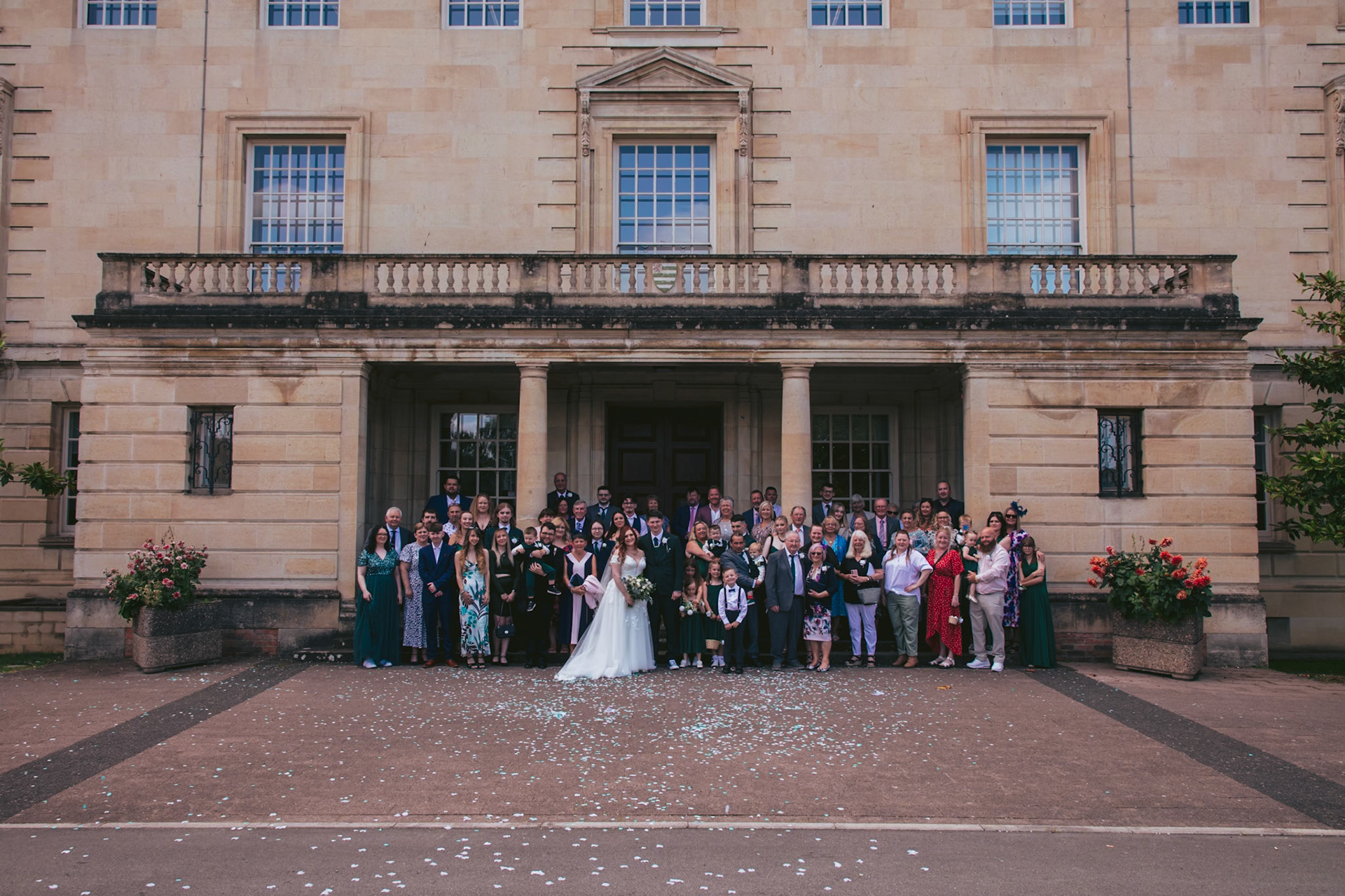 Becky and Bradleys wedding pictures taken in Trowbridge on the 17th August 2024