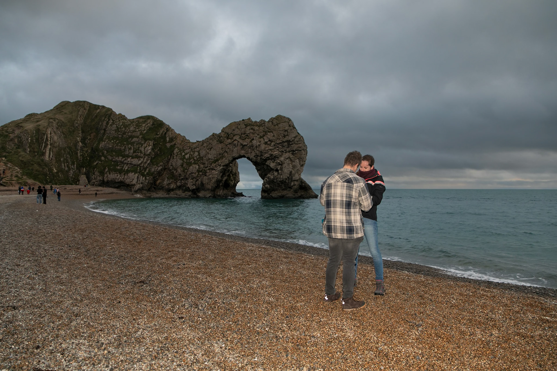 Jake proposal to Becky at Durdle Door Dorset on the 30th December 2024