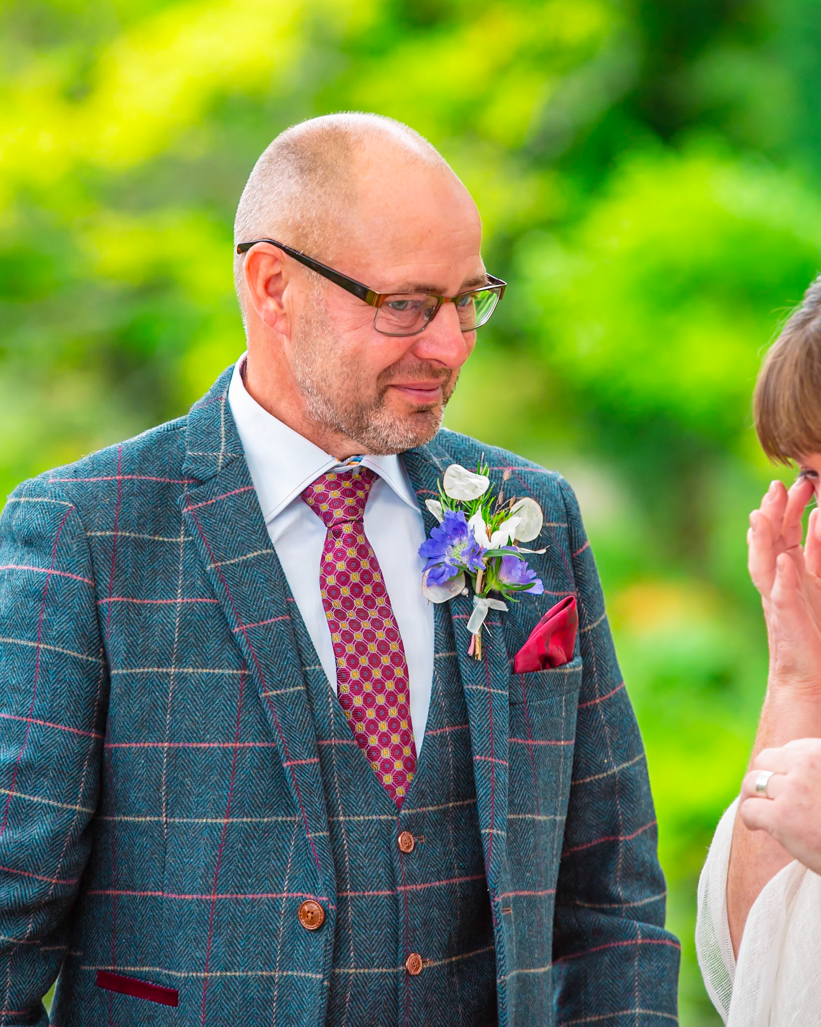 Sharon and Chris at their beautiful Wedding at The Springhead Gardens near Shaftesbury Dorset