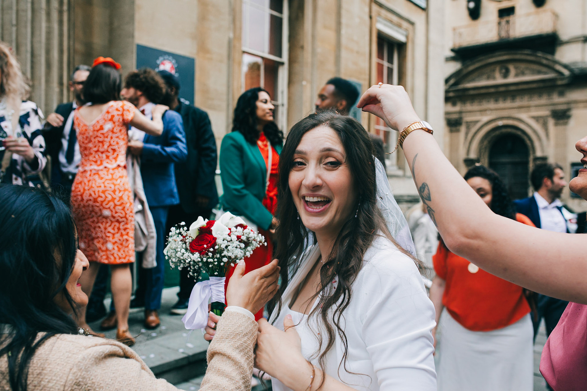 Louis and Anias Wedding in Bristol, ceremony at the Old Council Office in the City Centre with Photos in Castle park and along the river reception at Caribbean Croft on Gloucester Road