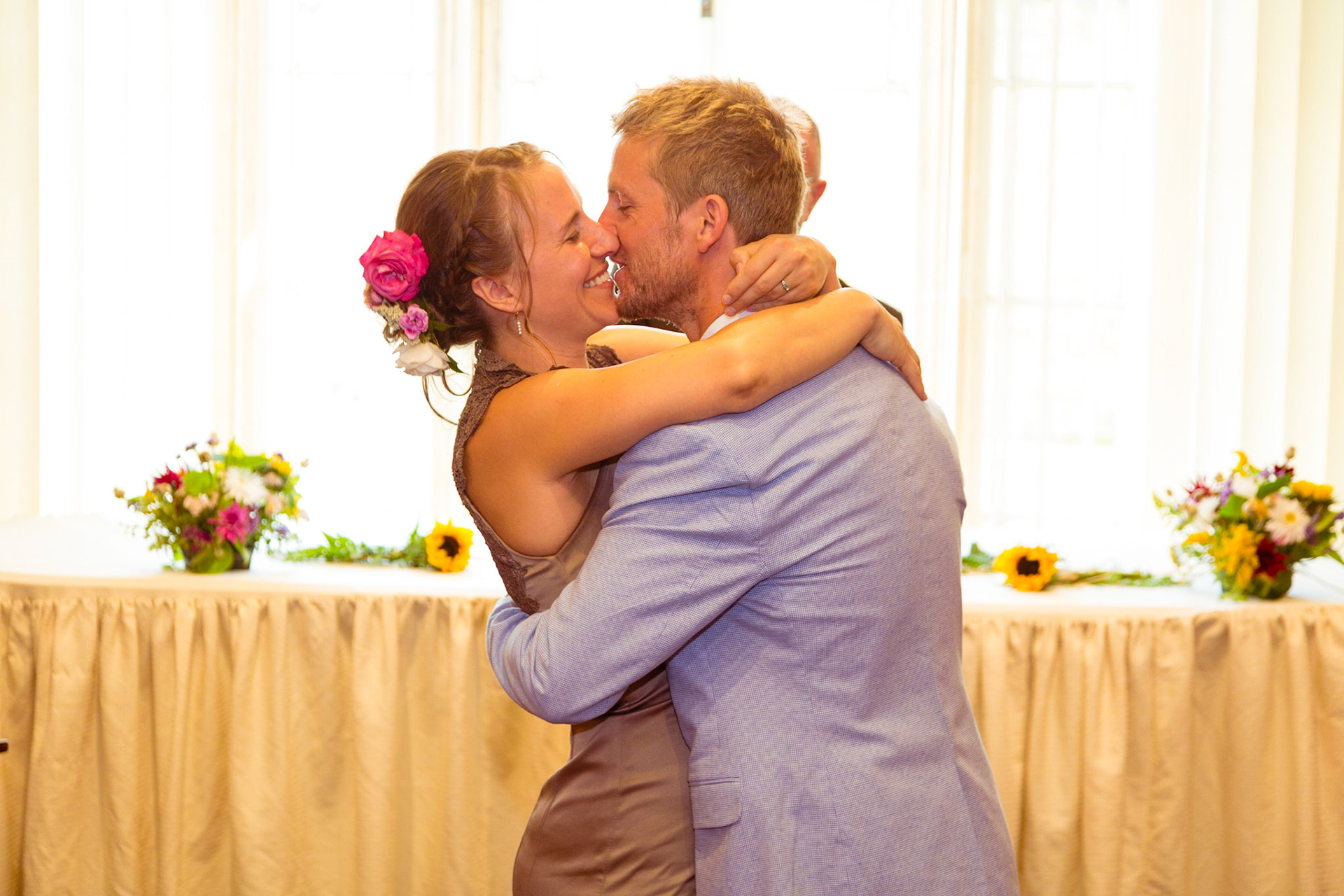 Jasmine and Ben at the Sherborne Registry Office