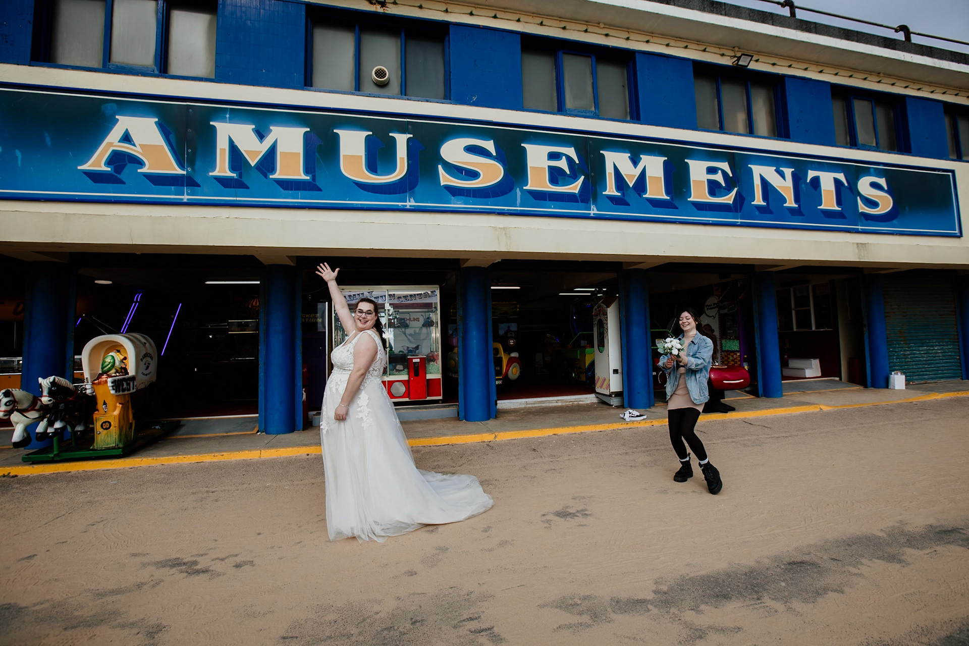 Autumn and Roberts Wedding in Bournemouth, cereomany at Bournemouth Town Hall and Photos along Bournemouth Seafront