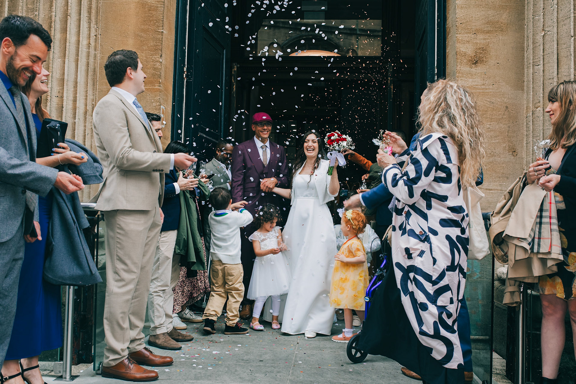 Louis and Anias Wedding in Bristol, ceremony at the Old Council Office in the City Centre with Photos in Castle park and along the river reception at Caribbean Croft on Gloucester Road
